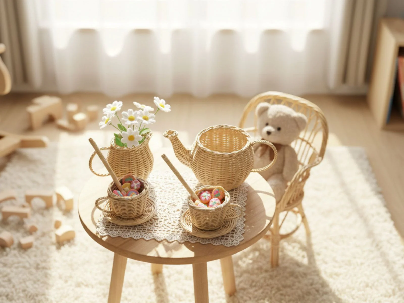 Wicker Tea Party Play Set - Image 23