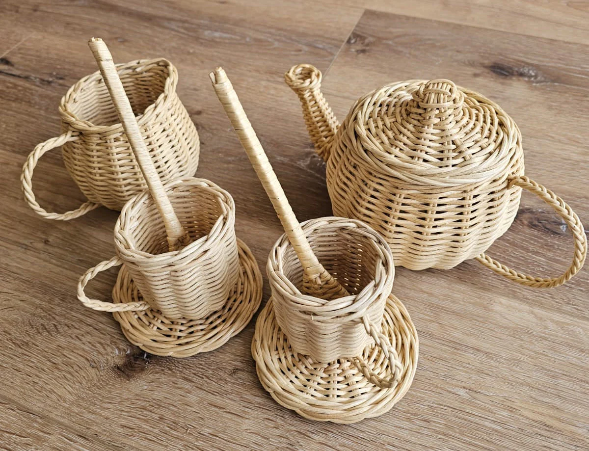 Wicker Tea Party Play Set - Image 3