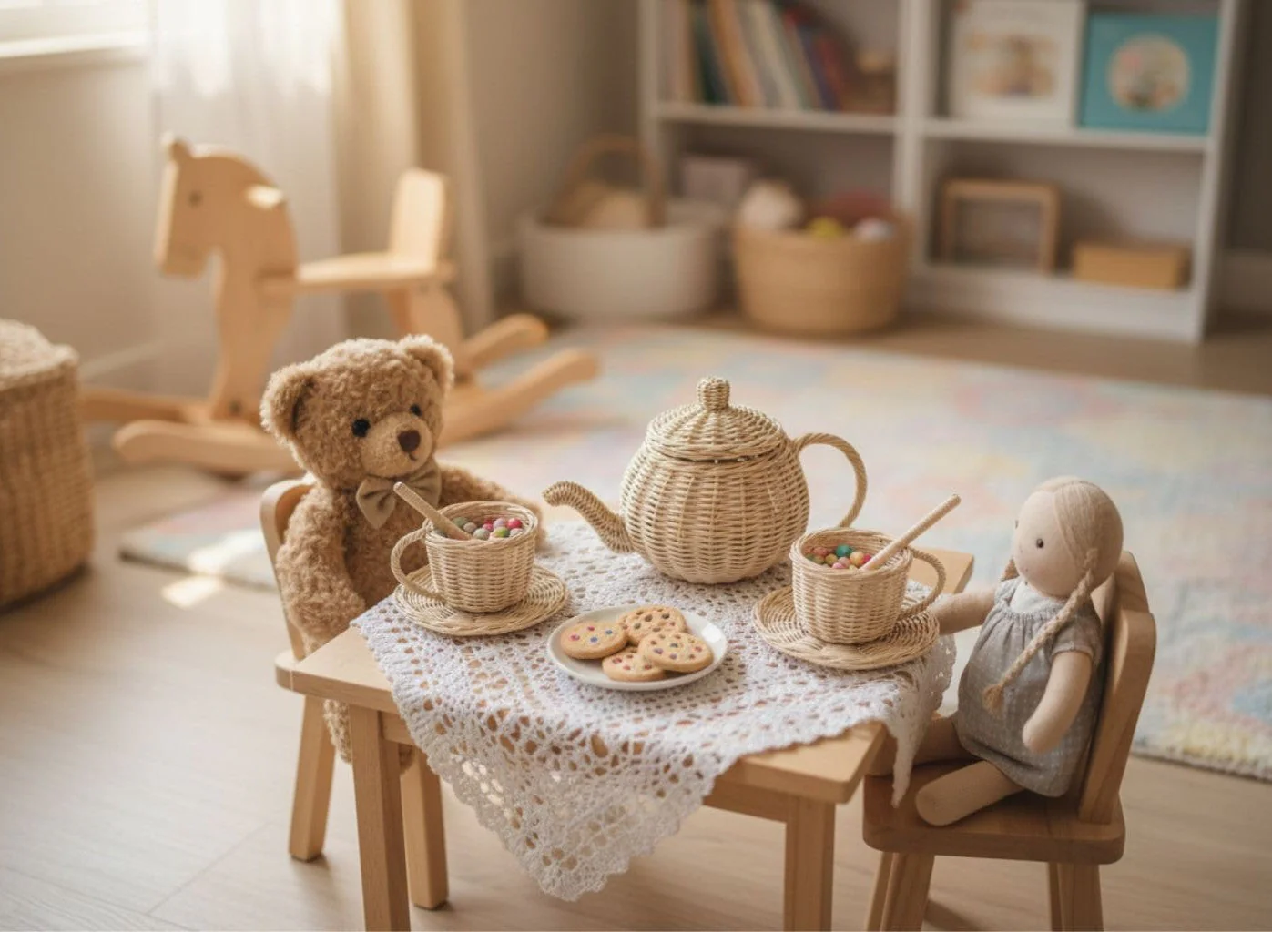 Wicker Tea Party Play Set - Image 5