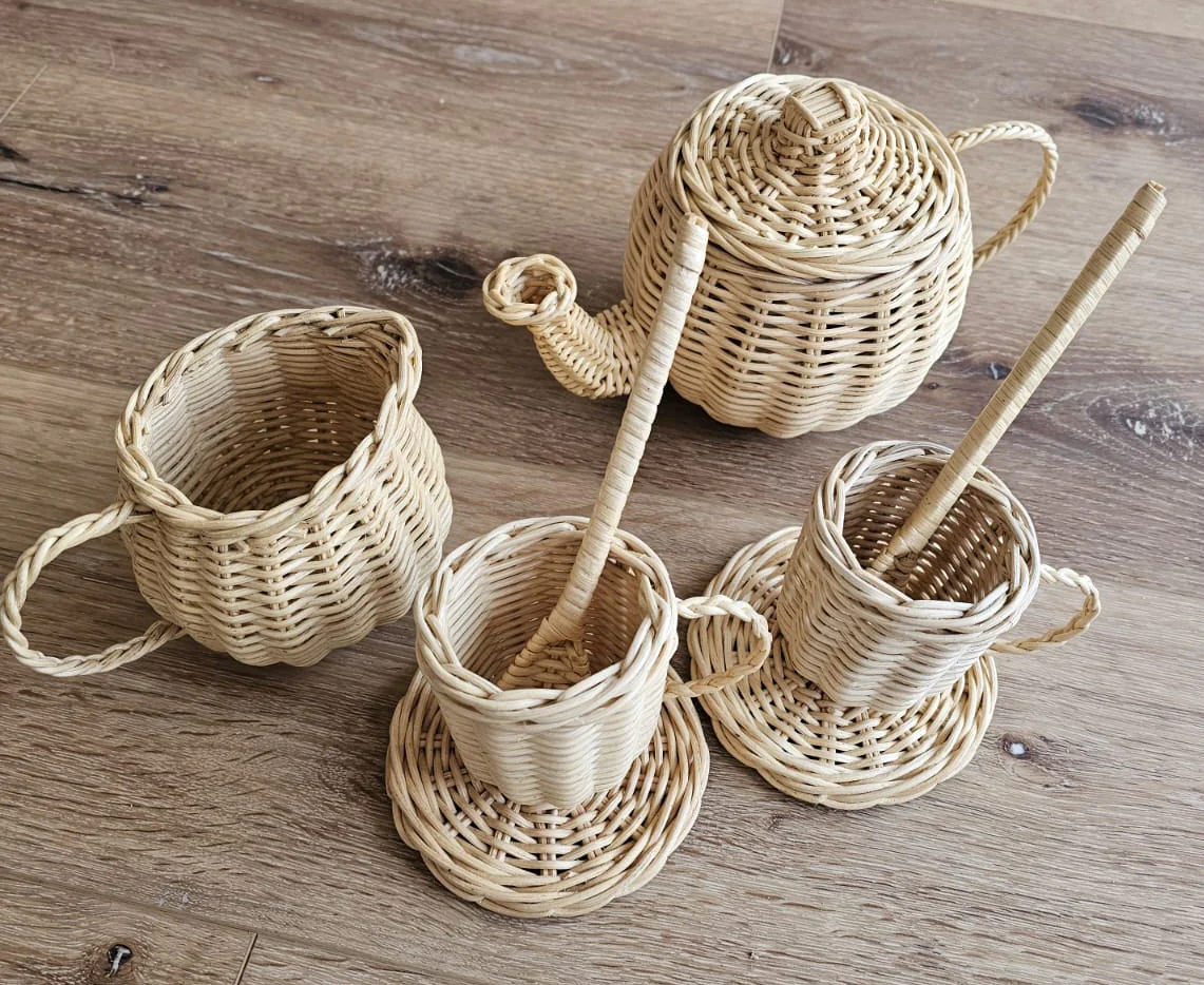 Wicker Tea Party Play Set - Image 6