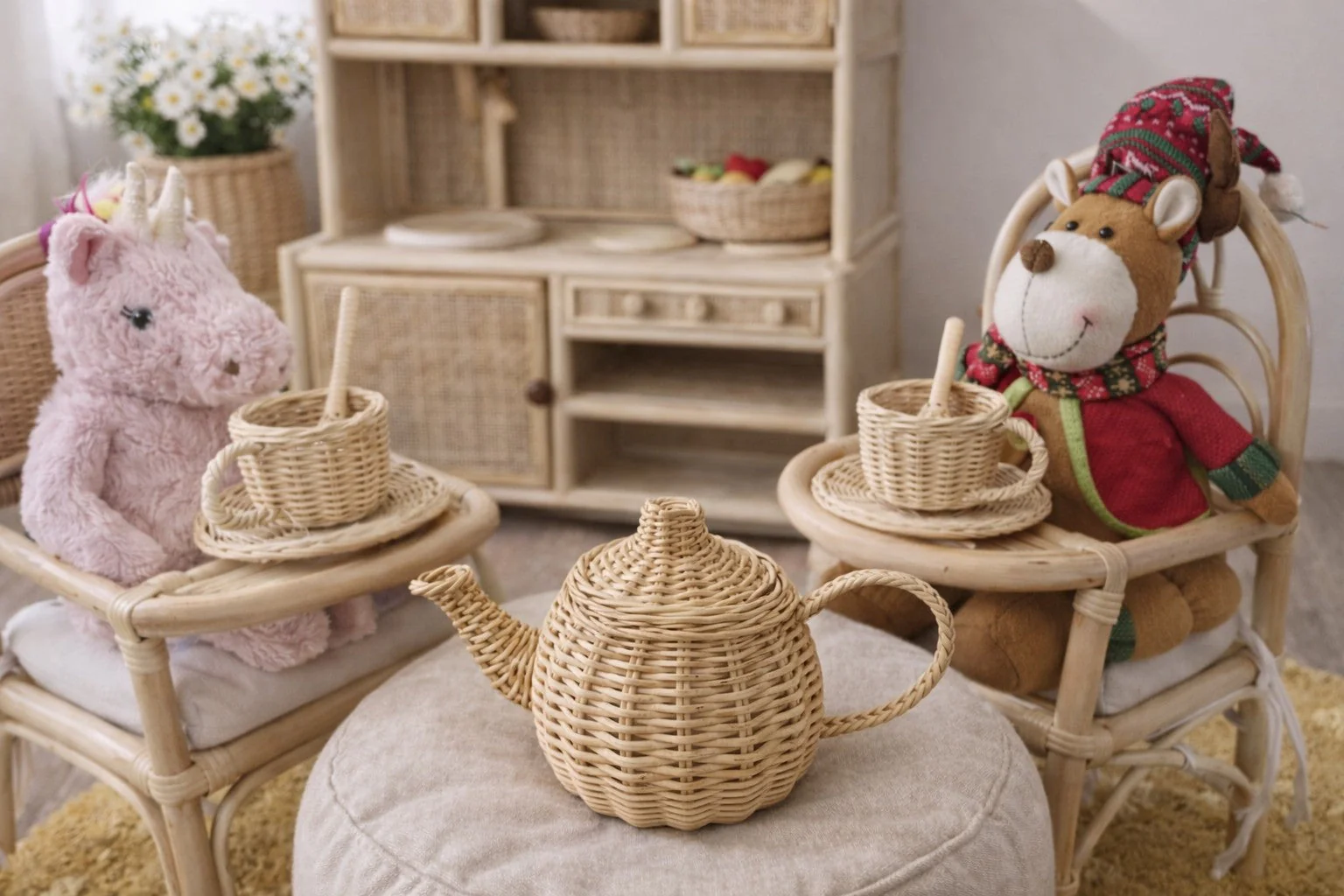 Wicker Tea Party Play Set - Image 7