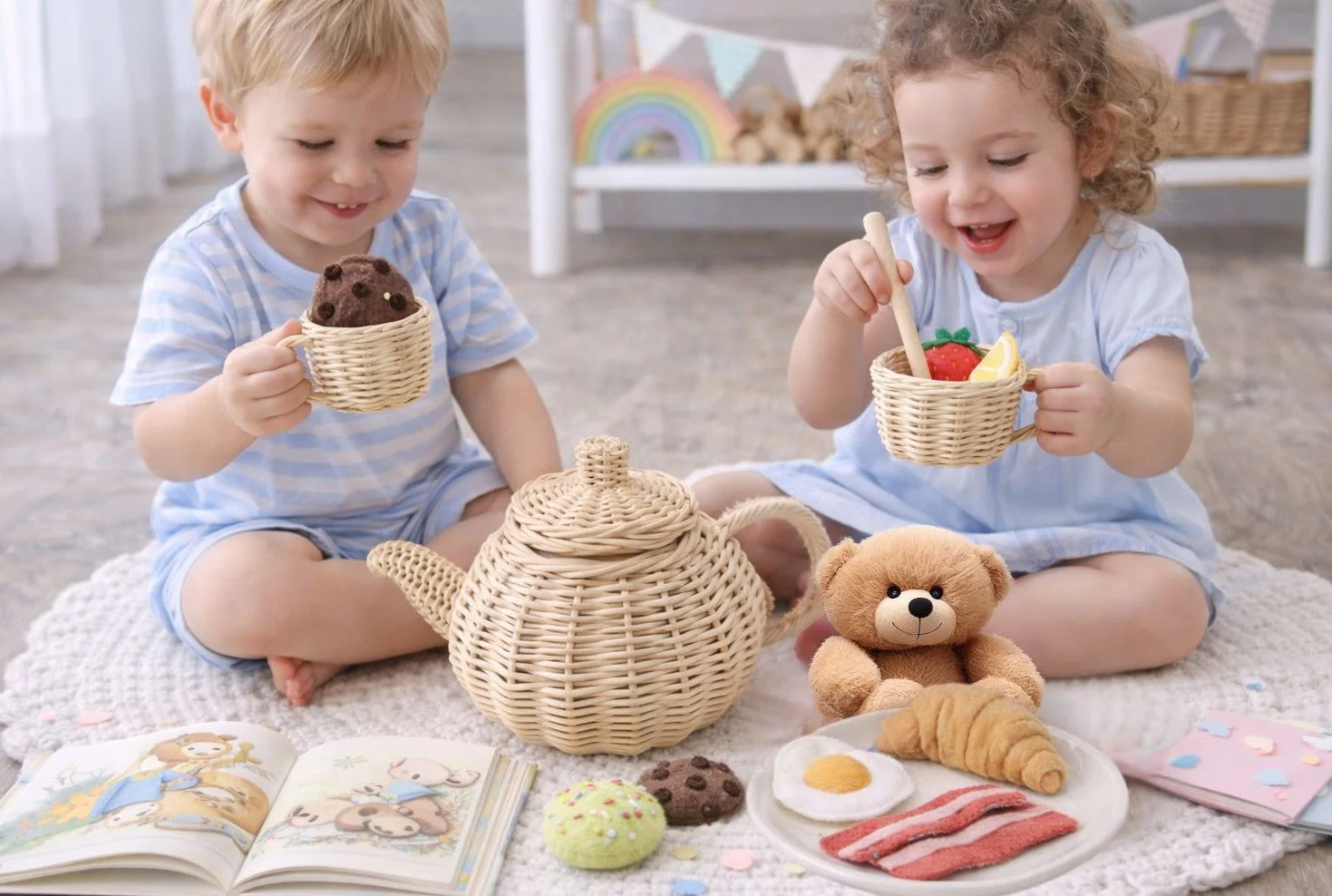 Wicker Tea Party Play Set - Image 9