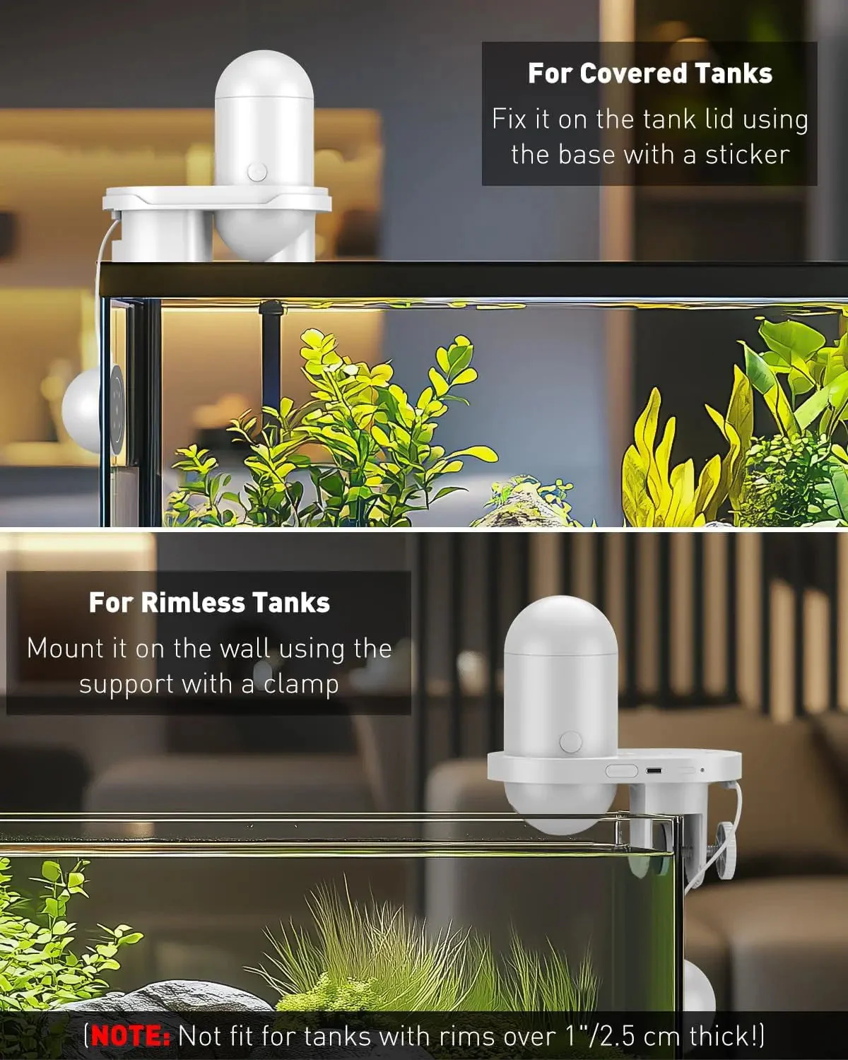 WiFi Automatic Fish Feeder with Camera App Control Moisture Proof 230ML - Image 3