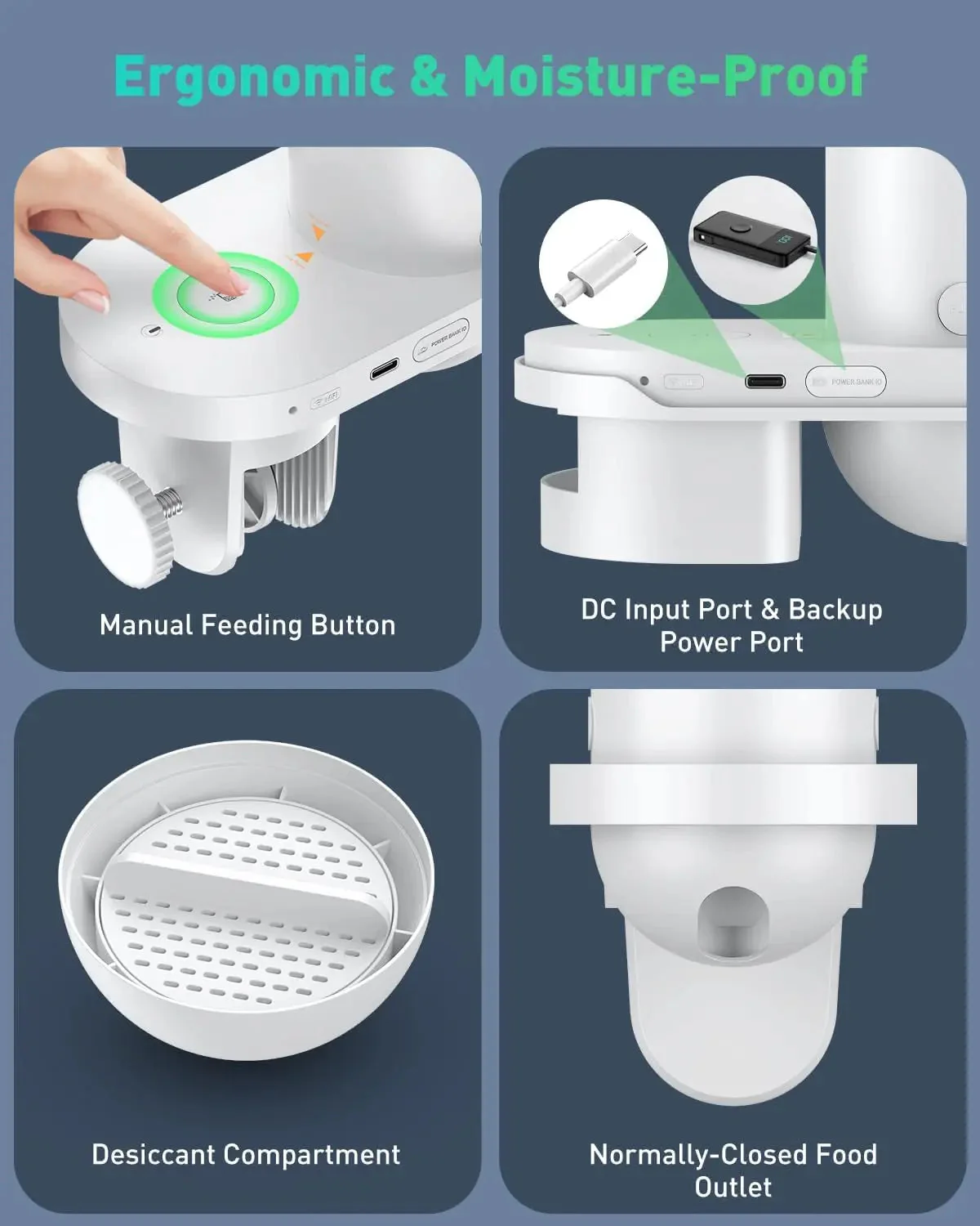 WiFi Automatic Fish Feeder with Camera App Control Moisture Proof 230ML - Image 8