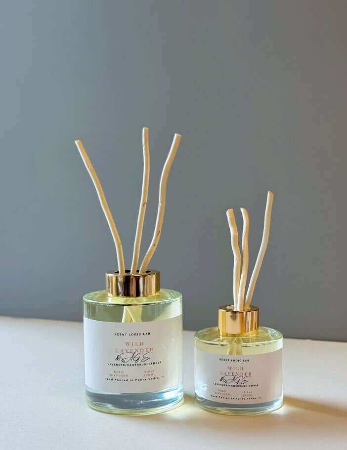 Wild Lavender Reed Diffuser – 100ml & 200ml | Hand-Poured Aroma for Home or Office - Image 3