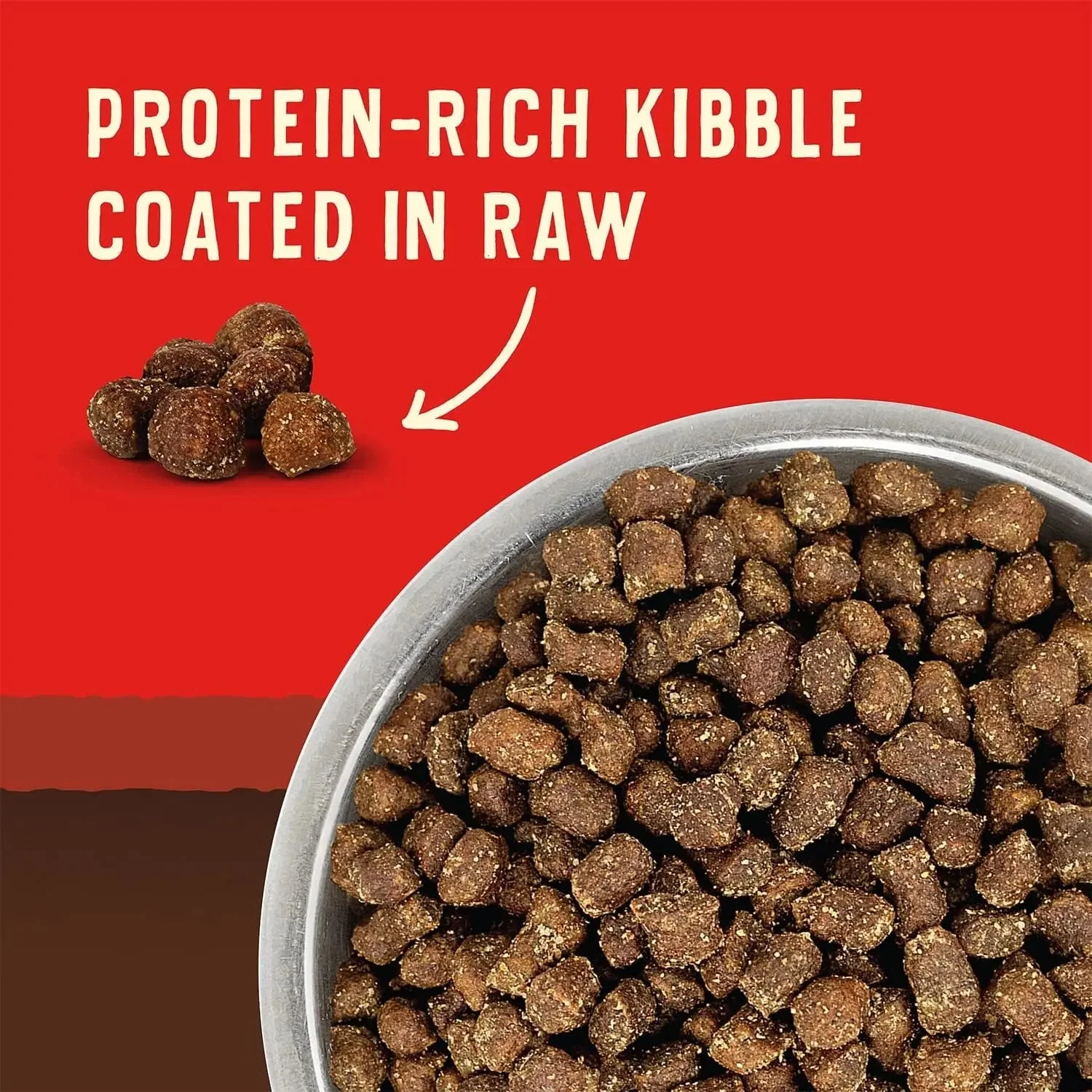 Wild Red Dry Dog Food Raw Coated High Protein Grain & Legume Free Red Meat Recipe, 1 Lb. Bag - Image 2