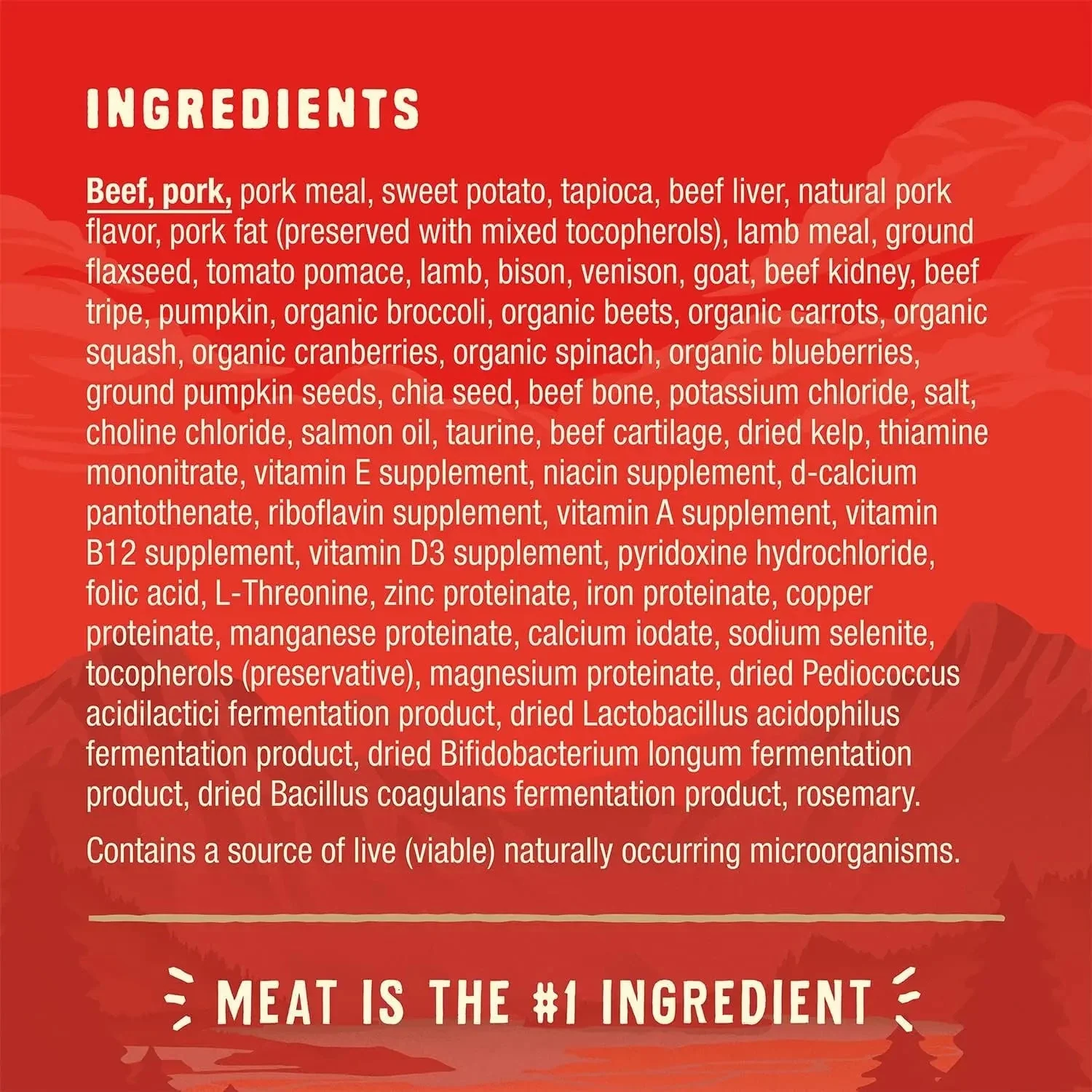 Wild Red Dry Dog Food Raw Coated High Protein Grain & Legume Free Red Meat Recipe, 1 Lb. Bag - Image 4