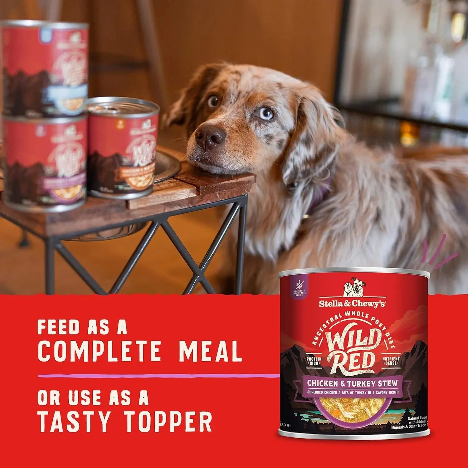 Wild Red Wet Dog Food Chicken & Turkey Stew High Protein Recipe, 10 Ounce (Pack of 6) - Image 6