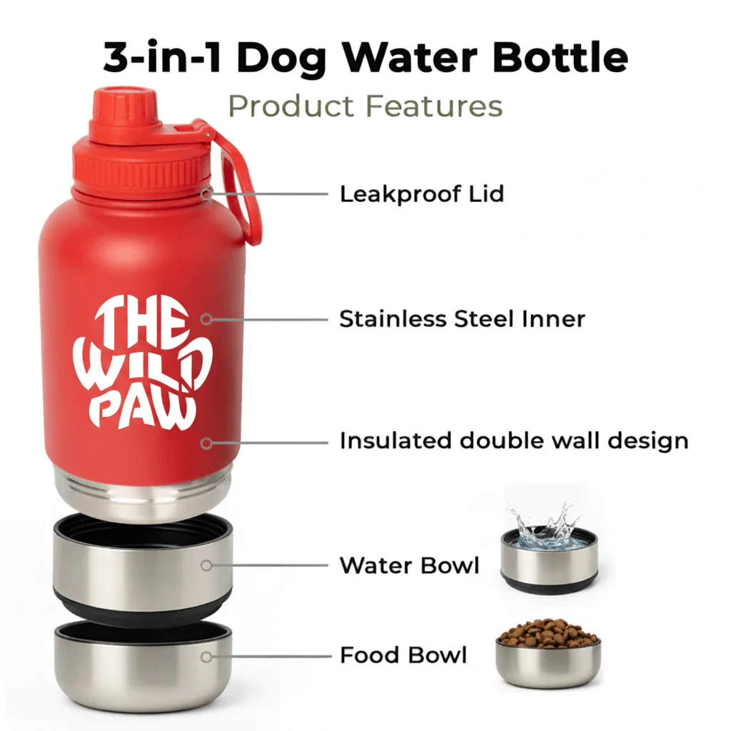 WildSip 3-in-1 Dog Water Bottle - Image 2