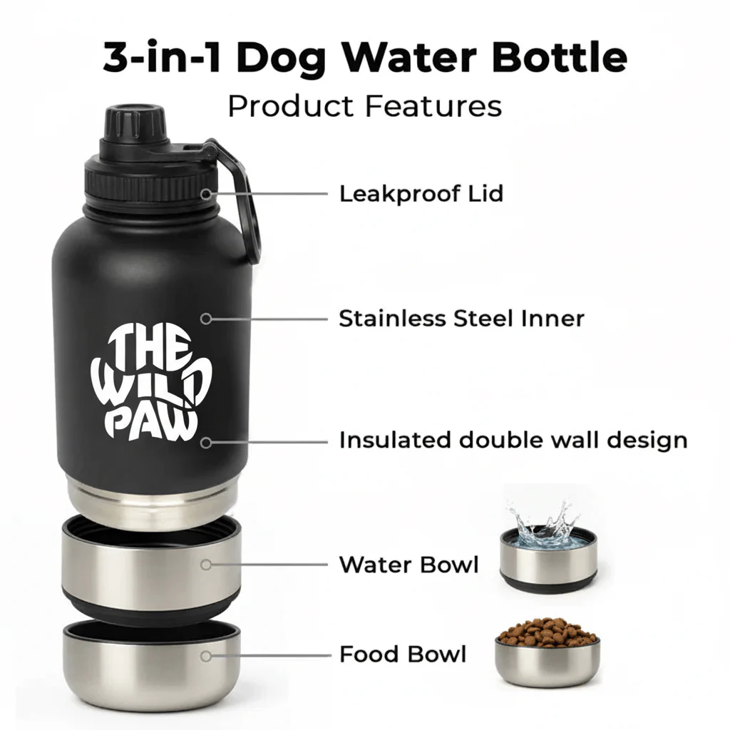 WildSip 3-in-1 Dog Water Bottle - Image 2