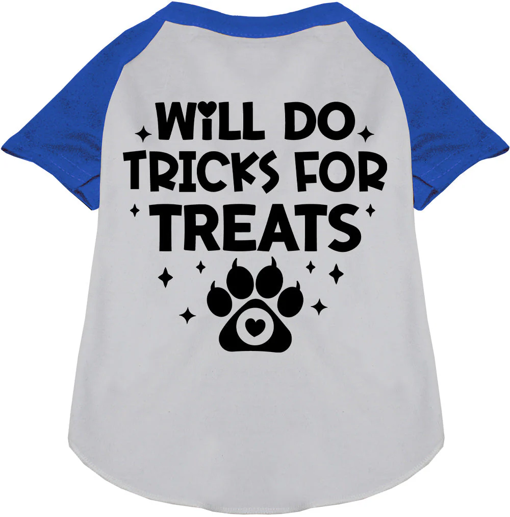 Will Do Tricks for Treats Pet Raglan Shirt - Image 4