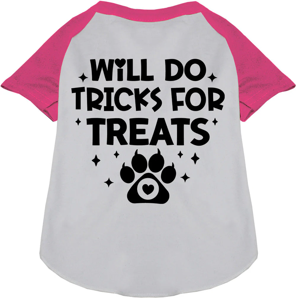 Will Do Tricks for Treats Pet Raglan Shirt - Image 5