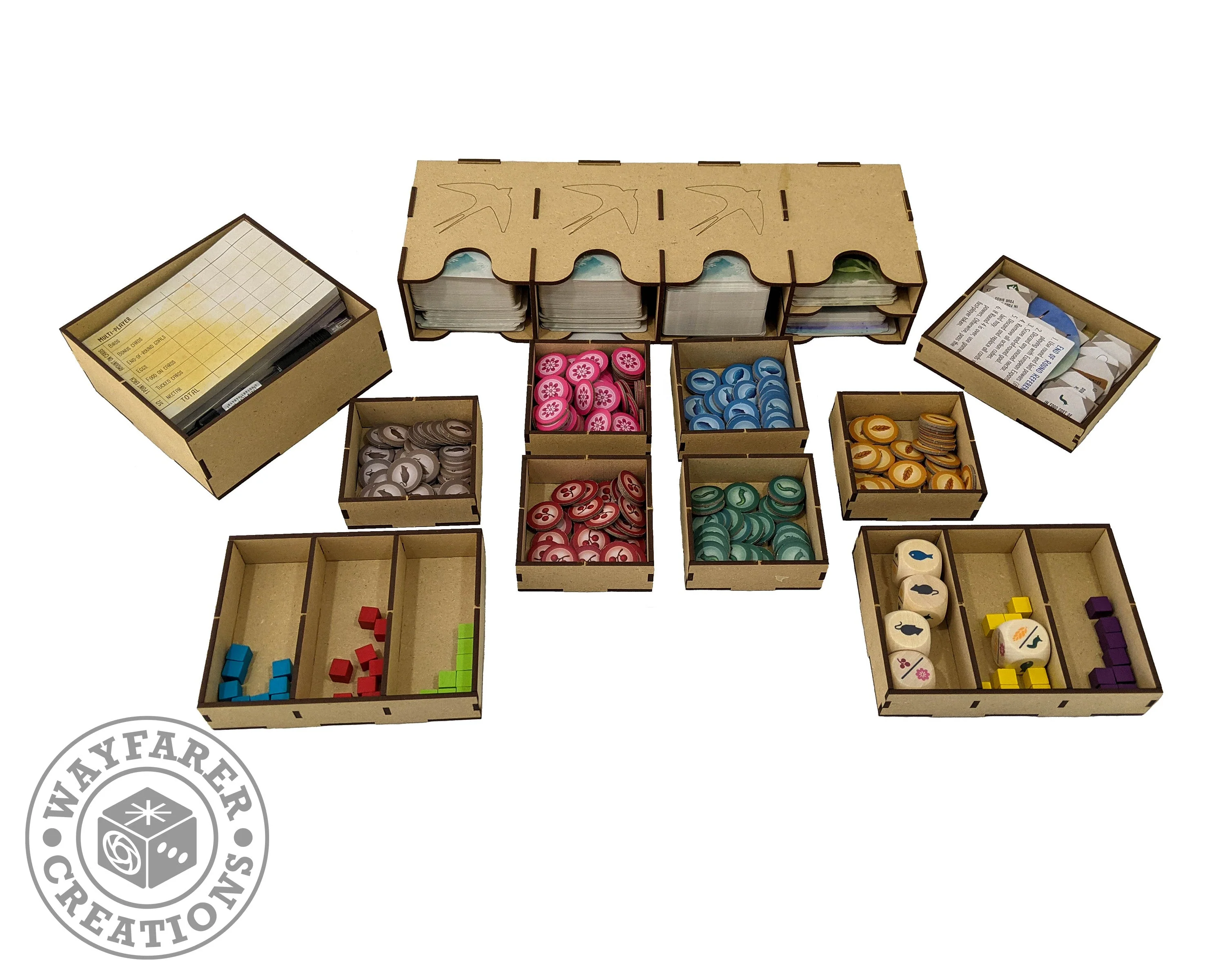 Wingspan Board Game Organizer Insert - Image 2