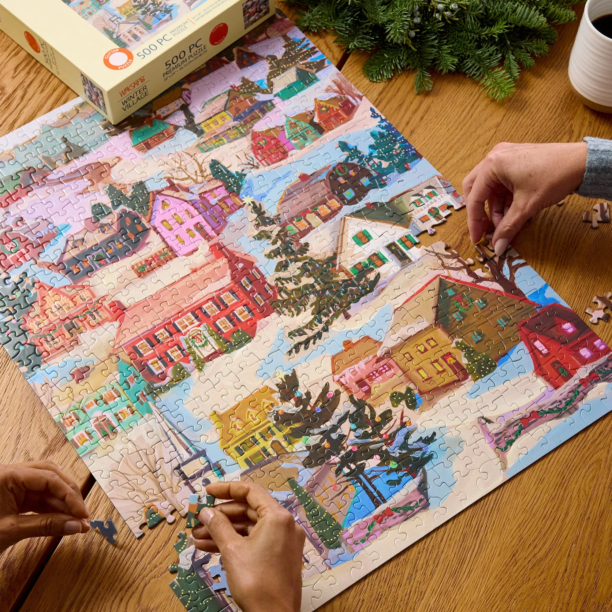 Winter Village 500 Piece Puzzle - Image 4