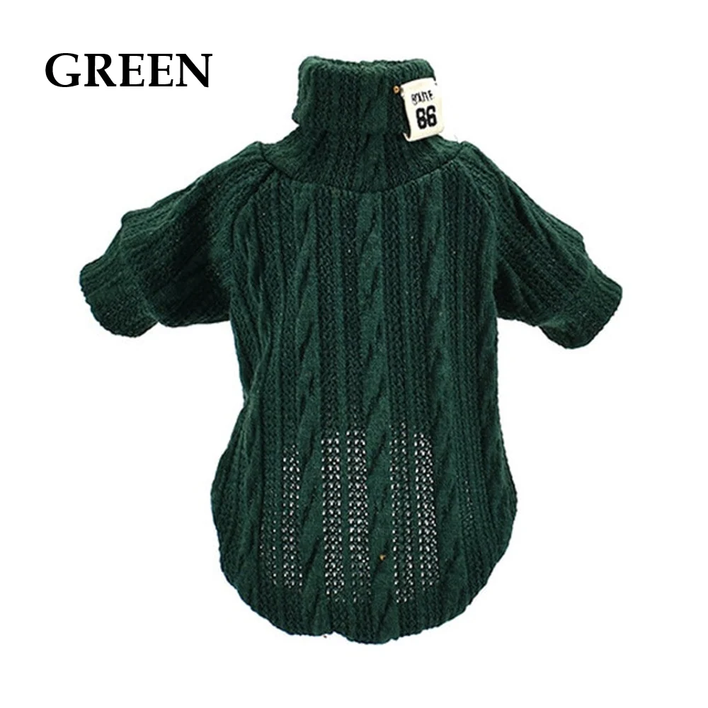 Winter Warm Knitted Turtleneck Sweater for Small Dogs or Cats - Image 5
