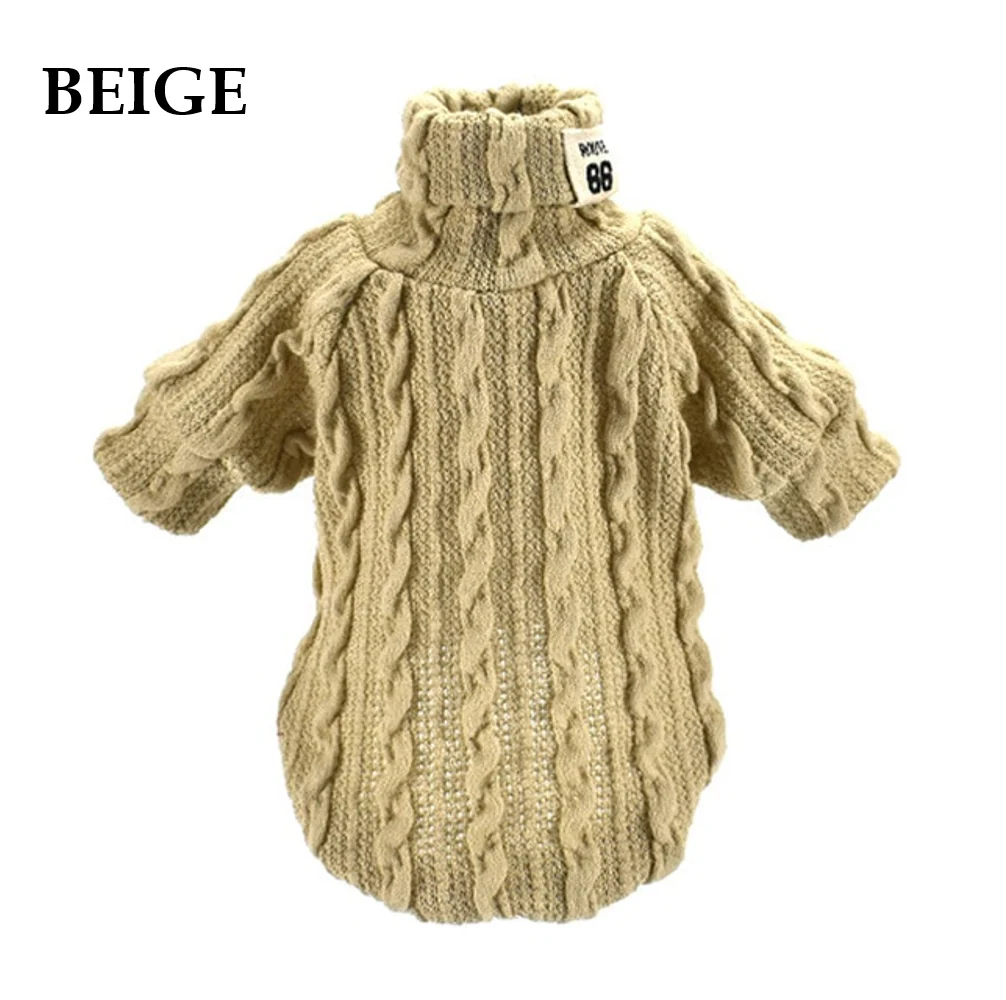 Winter Warm Knitted Turtleneck Sweater for Small Dogs or Cats - Image 7