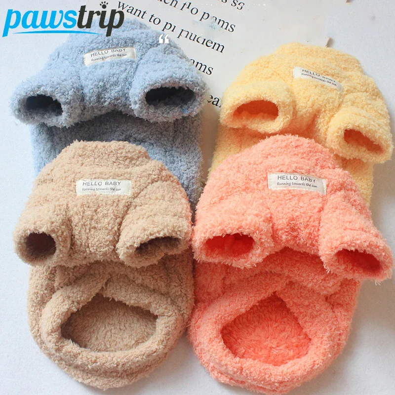 Winter Warm Plush Dog Sweater – Soft Pet Coat for Small Dogs & Puppies - Image 2
