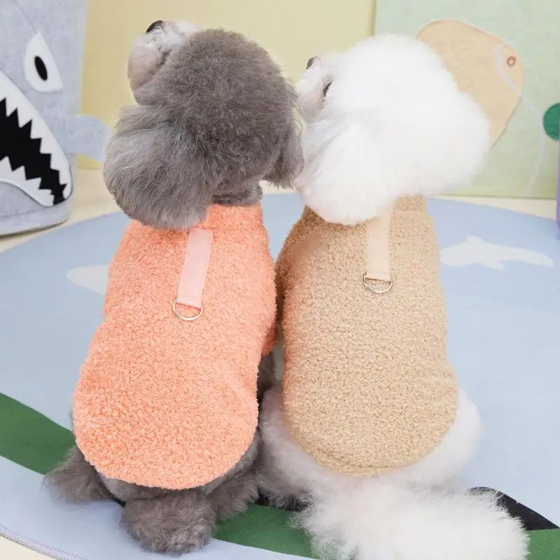 Winter Warm Plush Dog Sweater – Soft Pet Coat for Small Dogs & Puppies - Image 3