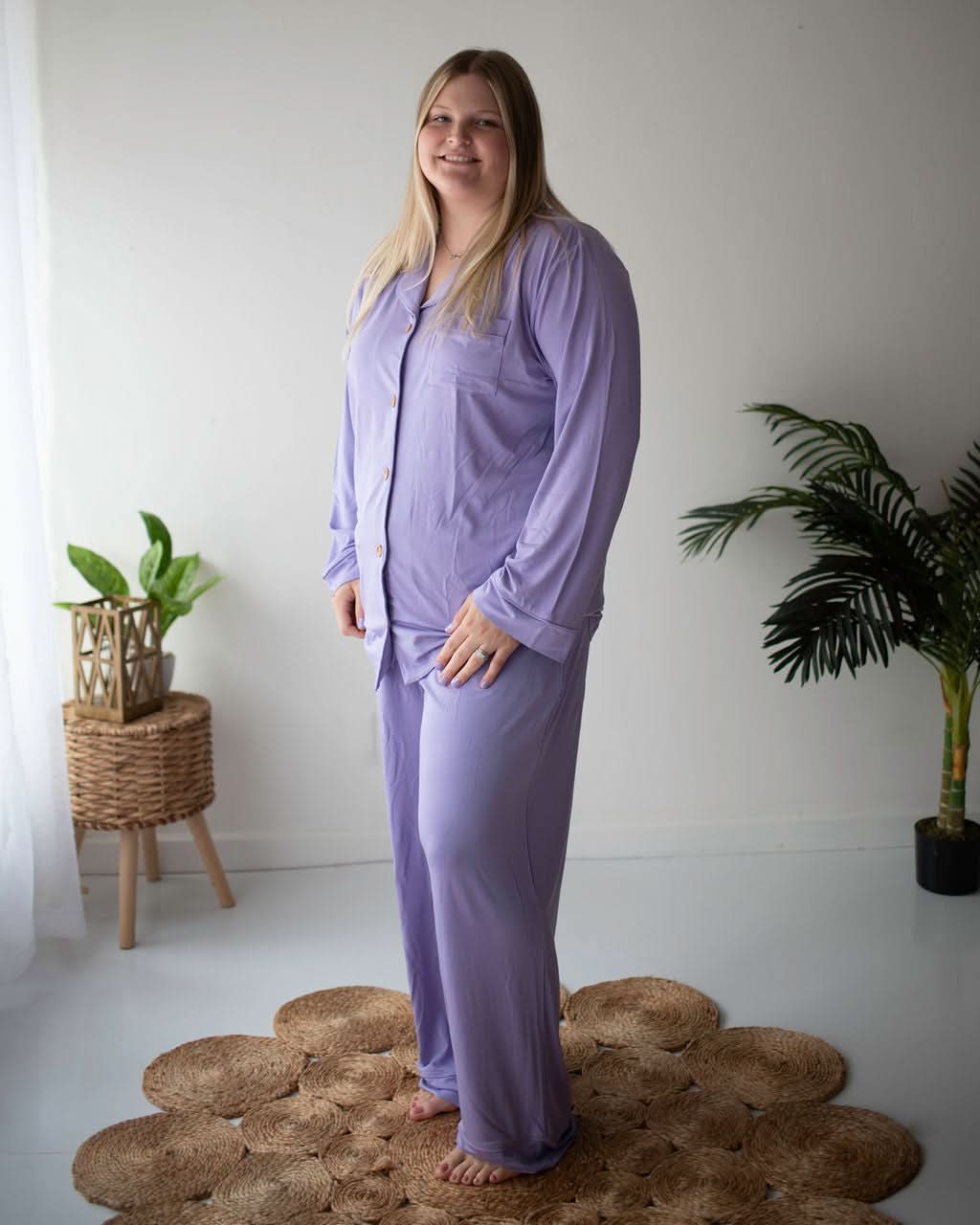 Wisteria | Adult Button Pajama Top - Image 3