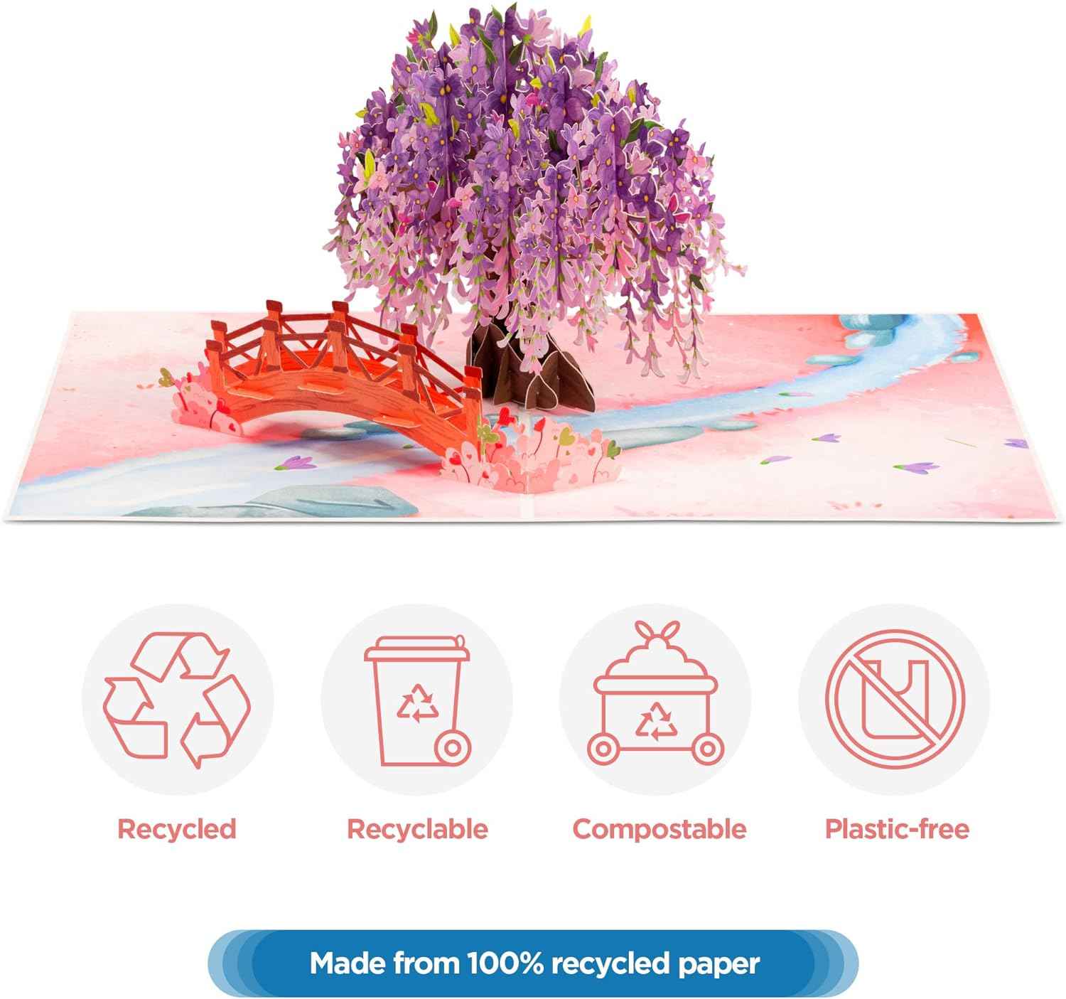 Wisteria Pop Up Card - Frndly - Image 4