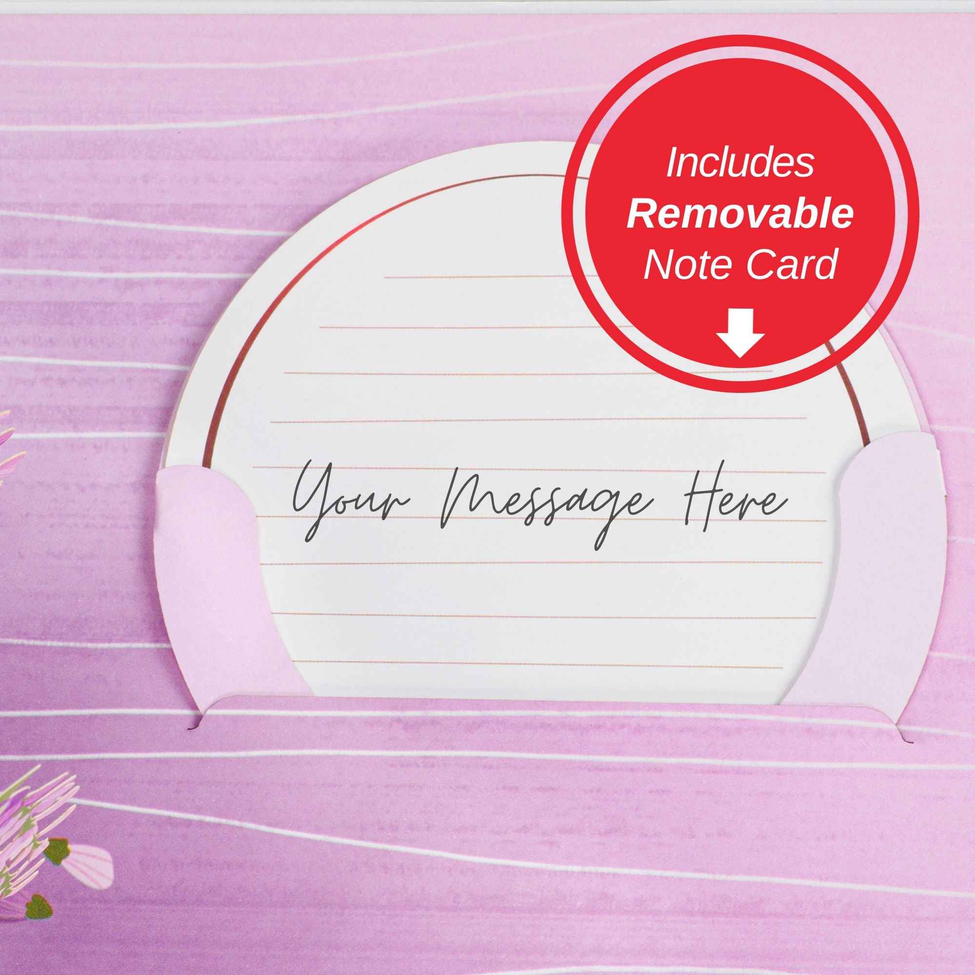 Wisteria Tree Oversized Pop Up Card with Keepsake - Image 7