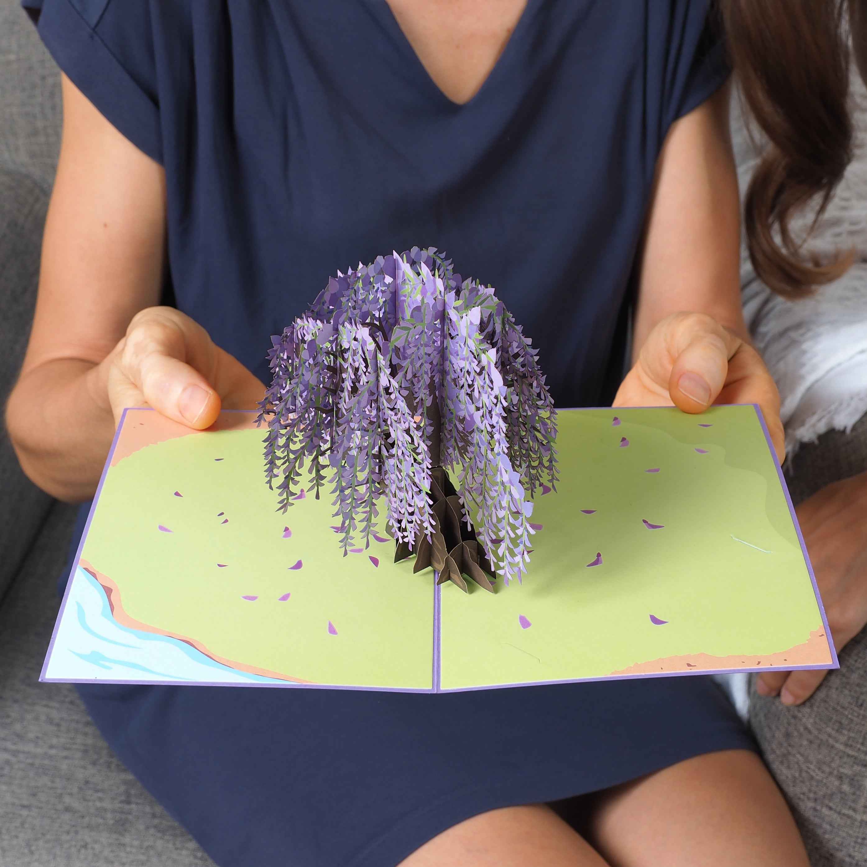 Wisteria Tree Pop Up Card - Image 3