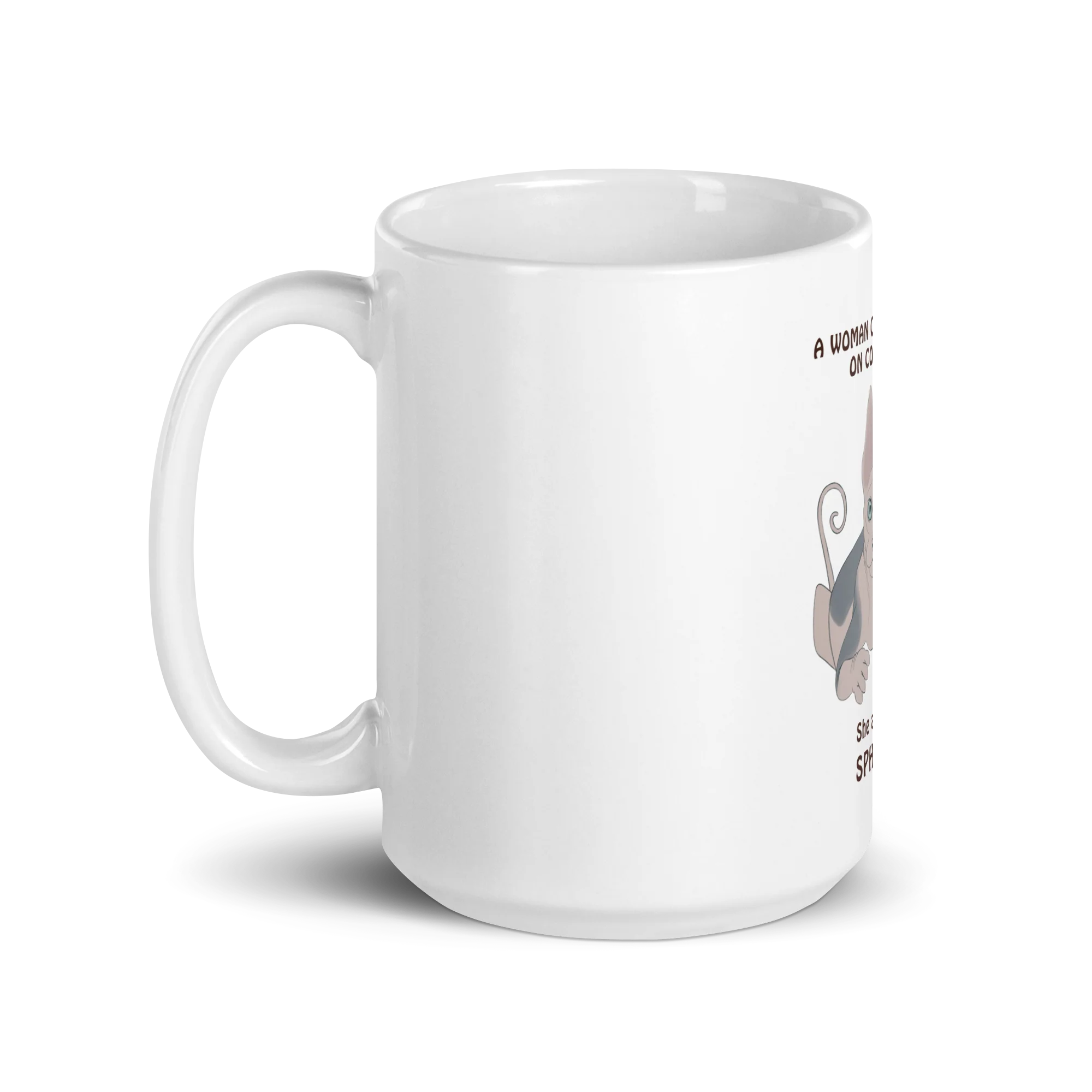 "WOMAN CAN'T SURVIVE ON COFFEE ALONE" COFFEE MUG - Image 7