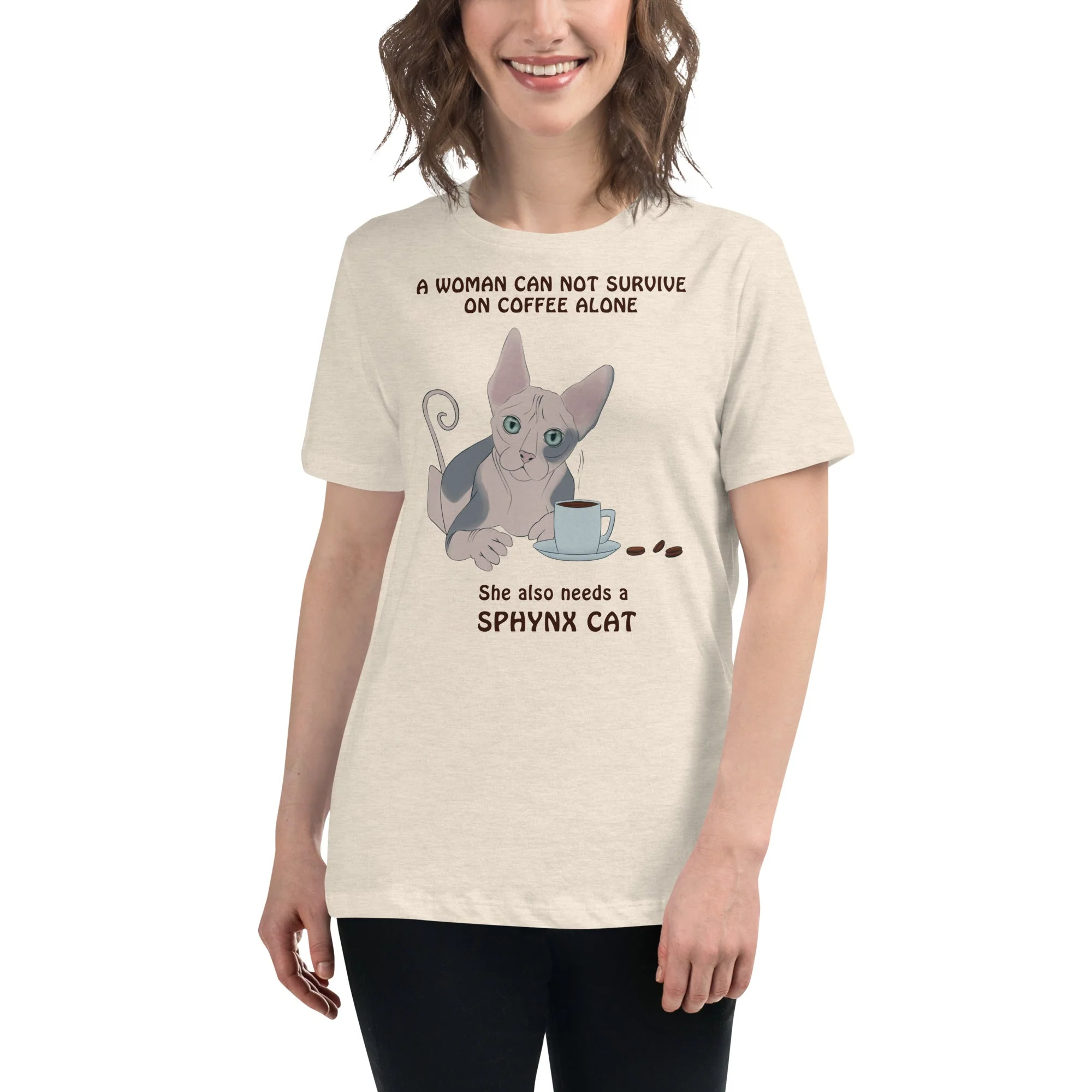 "WOMAN CANT SURVIVE ON COFFEE ALONE" TEE - Image 12