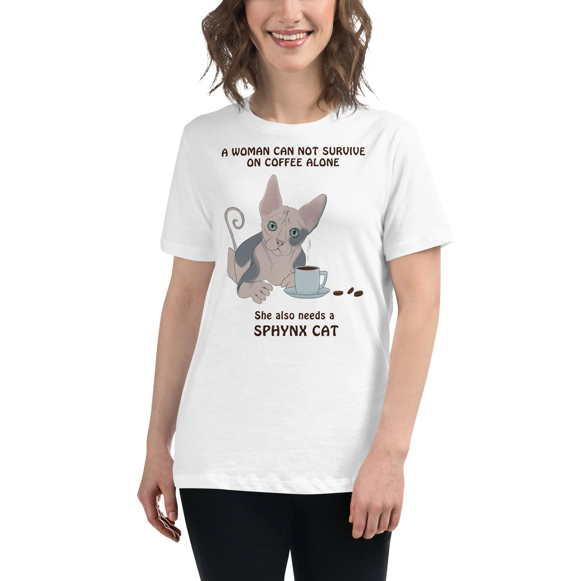 "WOMAN CANT SURVIVE ON COFFEE ALONE" TEE - Image 14