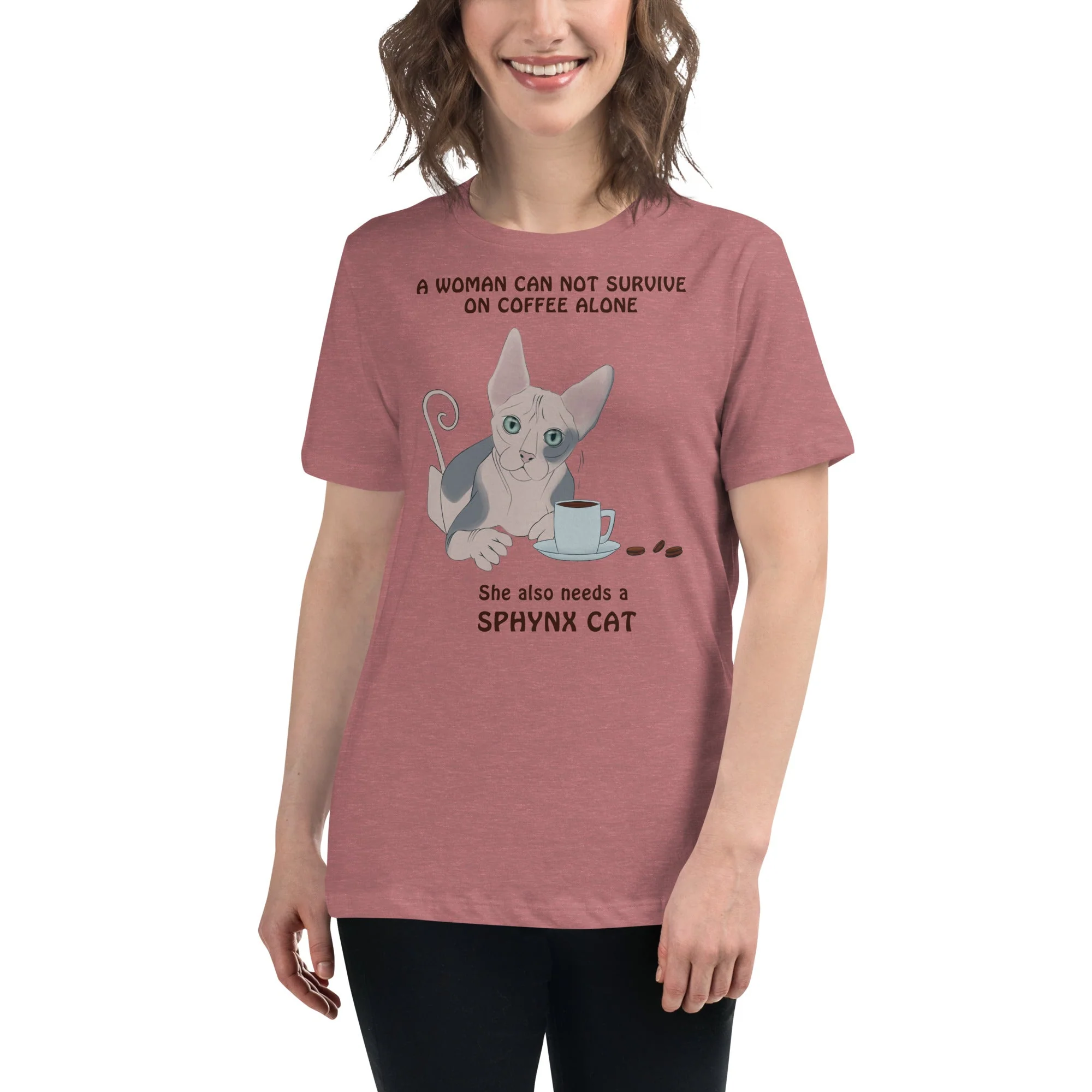 "WOMAN CANT SURVIVE ON COFFEE ALONE" TEE - Image 5