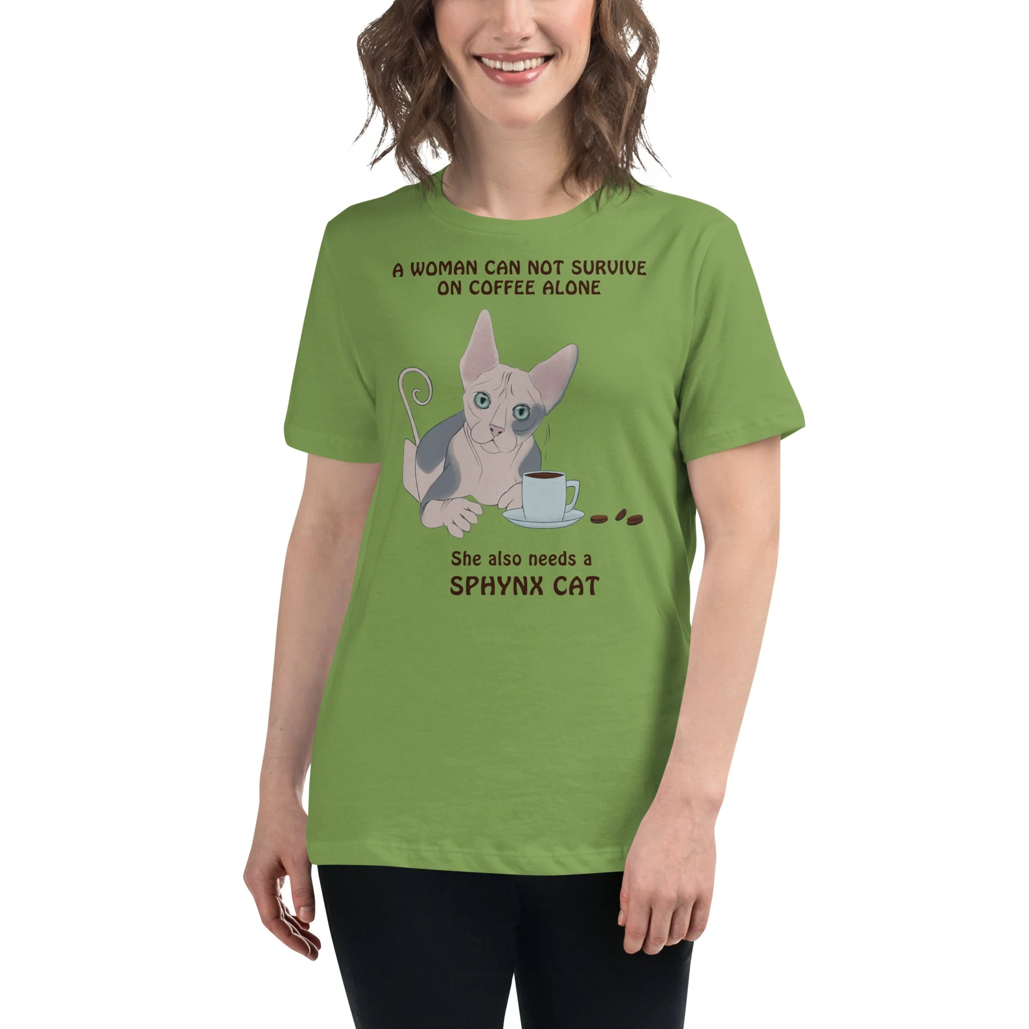"WOMAN CANT SURVIVE ON COFFEE ALONE" TEE - Image 6