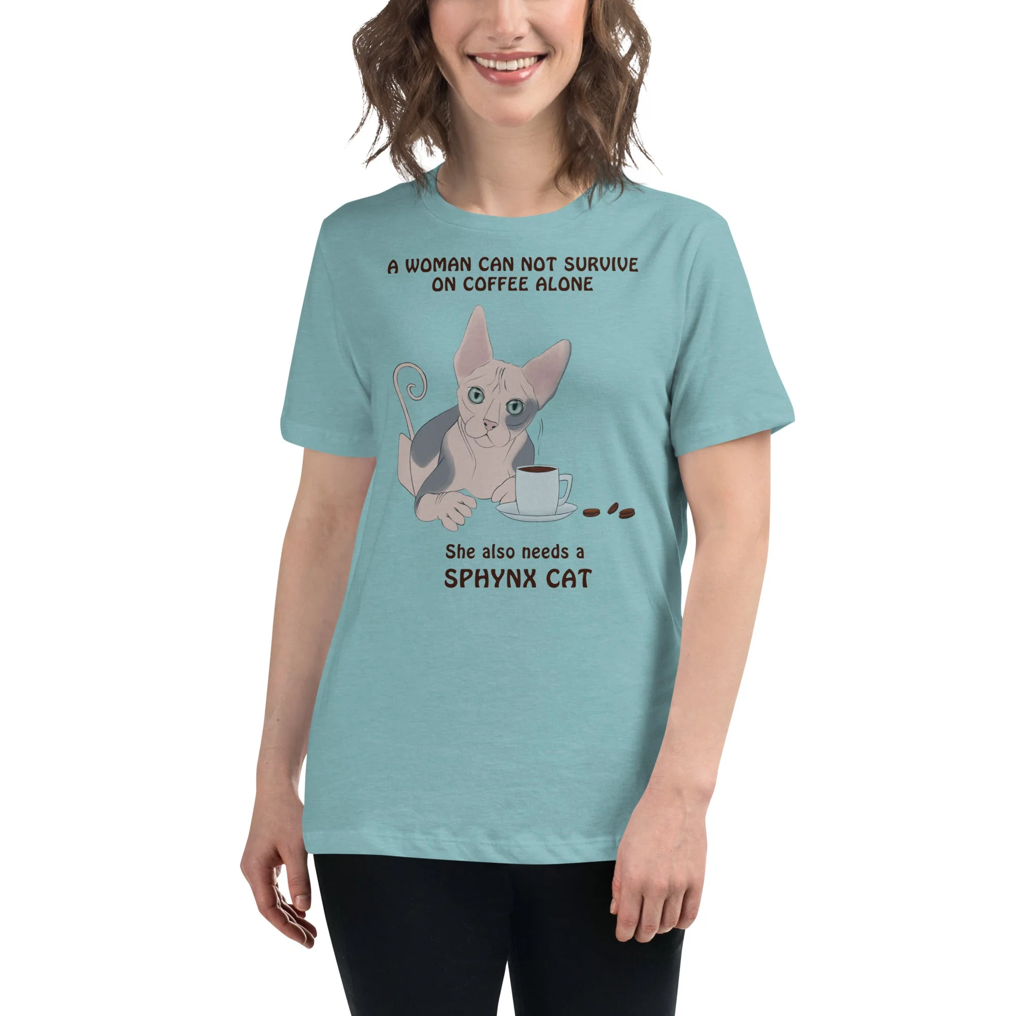 "WOMAN CANT SURVIVE ON COFFEE ALONE" TEE - Image 7