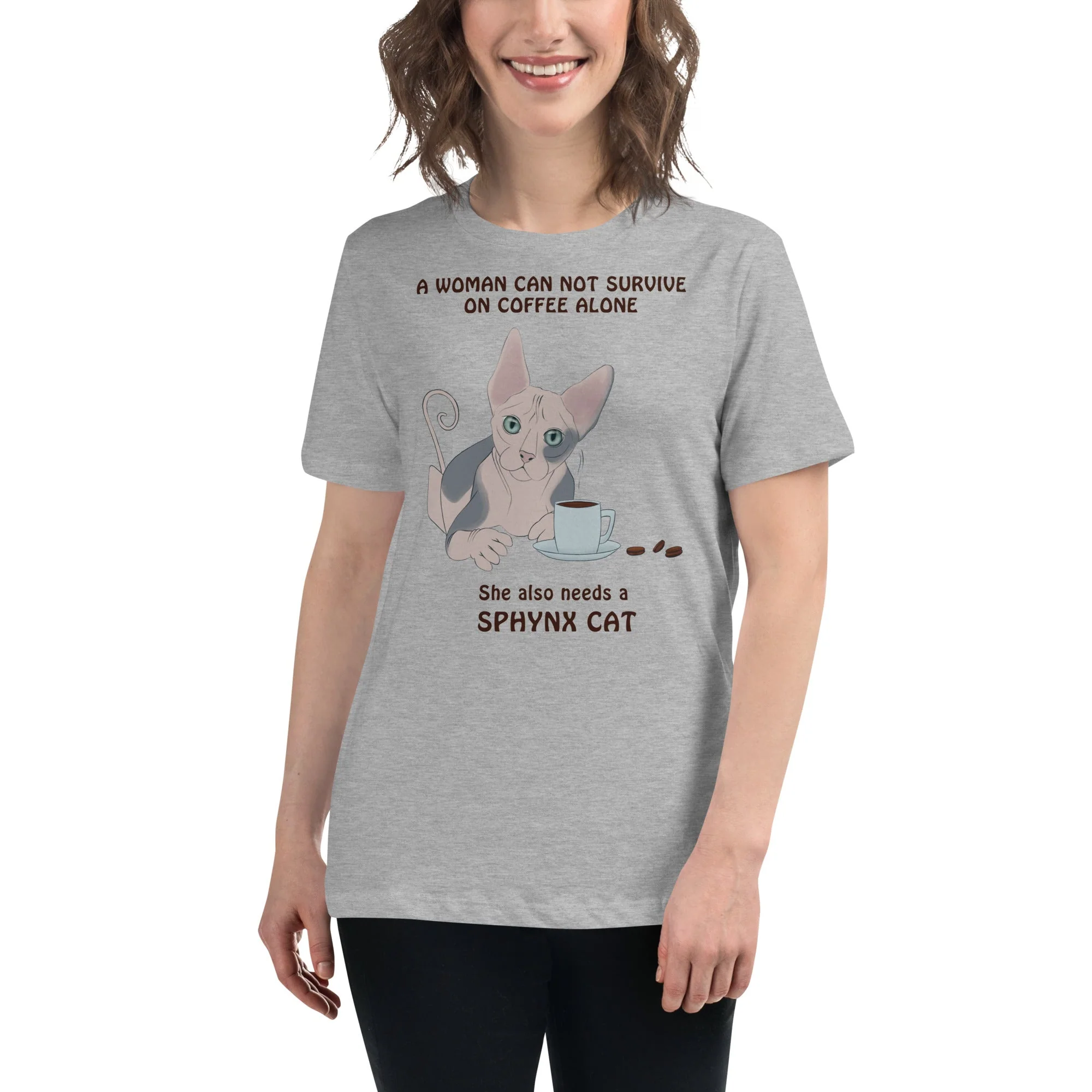"WOMAN CANT SURVIVE ON COFFEE ALONE" TEE - Image 8