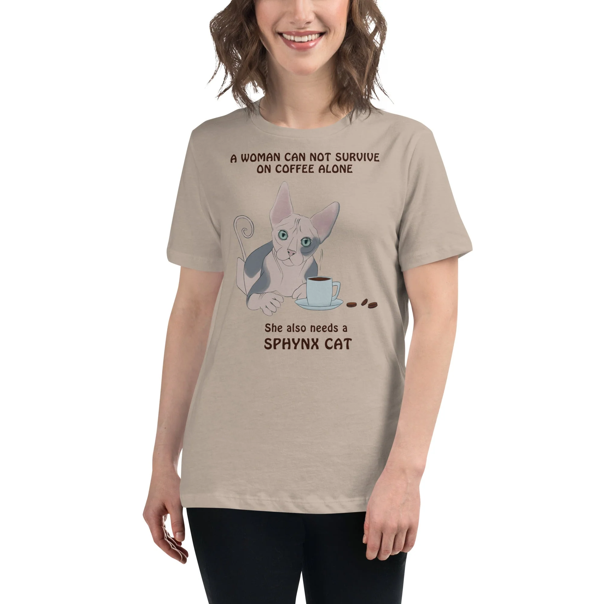 "WOMAN CANT SURVIVE ON COFFEE ALONE" TEE - Image 9