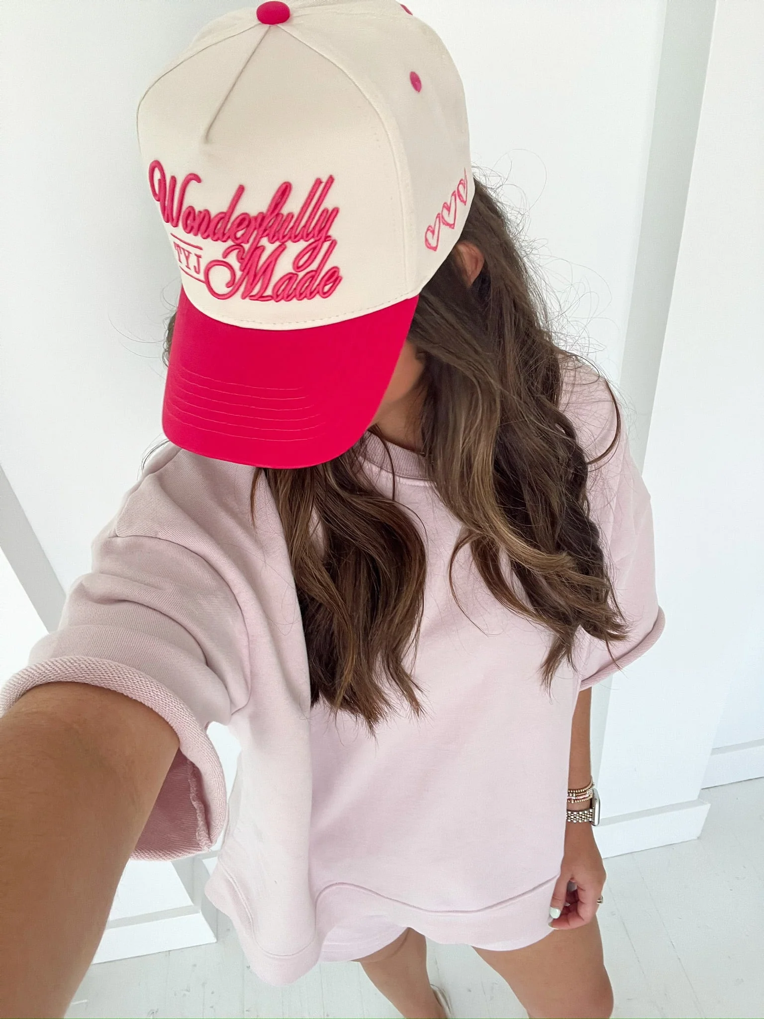 Wonderfully Made - Hot Pink Vintage Trucker Hat - Image 2
