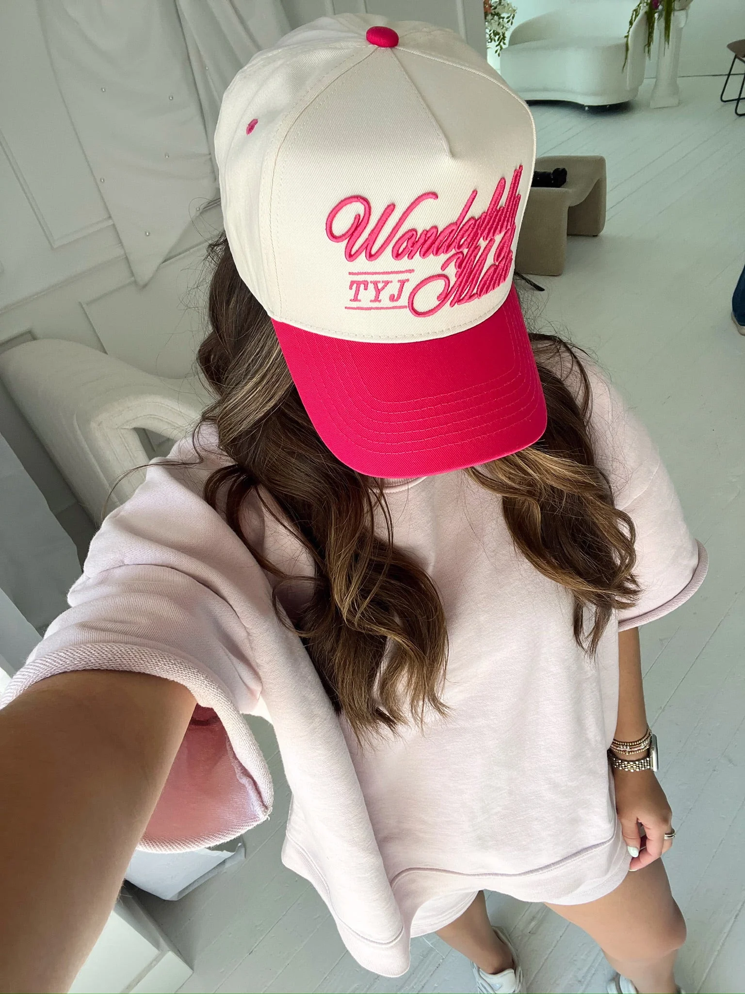 Wonderfully Made - Hot Pink Vintage Trucker Hat - Image 3