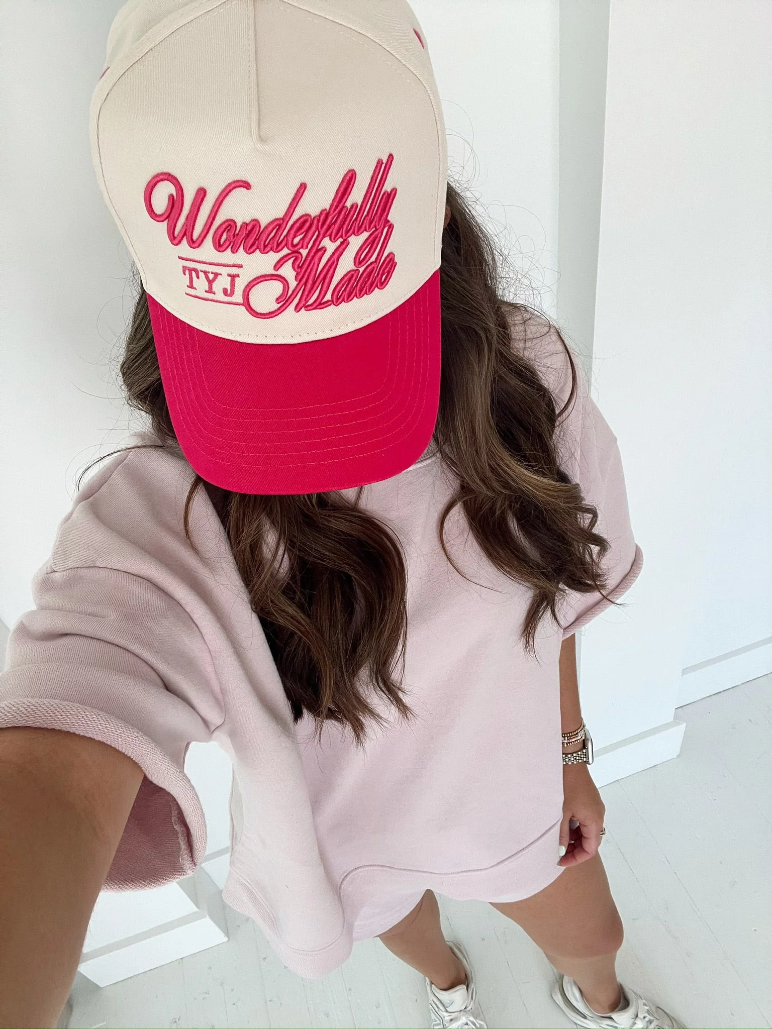 Wonderfully Made - Hot Pink Vintage Trucker Hat - Image 5