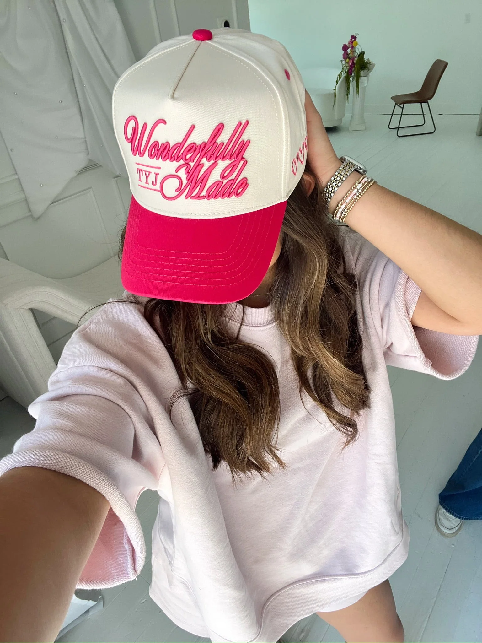 Wonderfully Made - Hot Pink Vintage Trucker Hat - Image 7