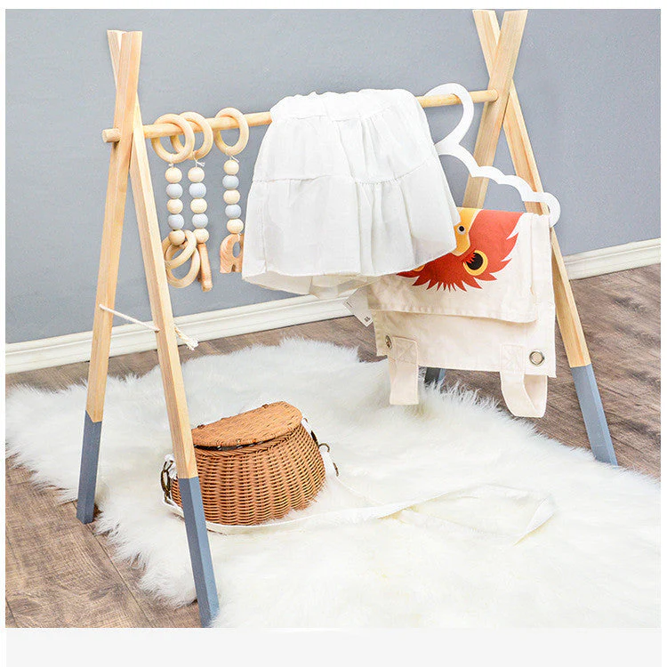 Wooden Baby Infant Fitness Frame Decorative Toys - Image 2