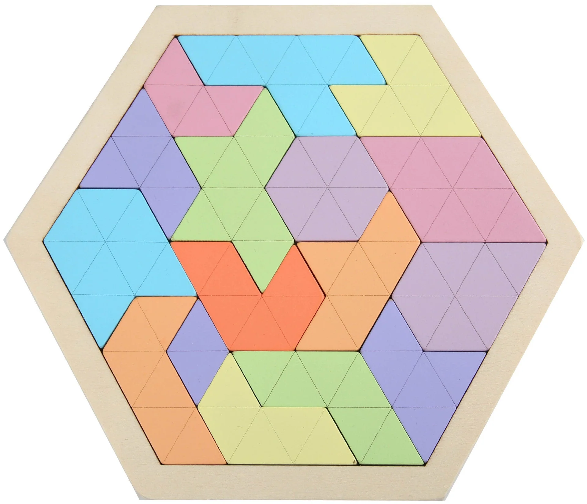 Wooden Hexagonal Geometric Puzzle - Image 7