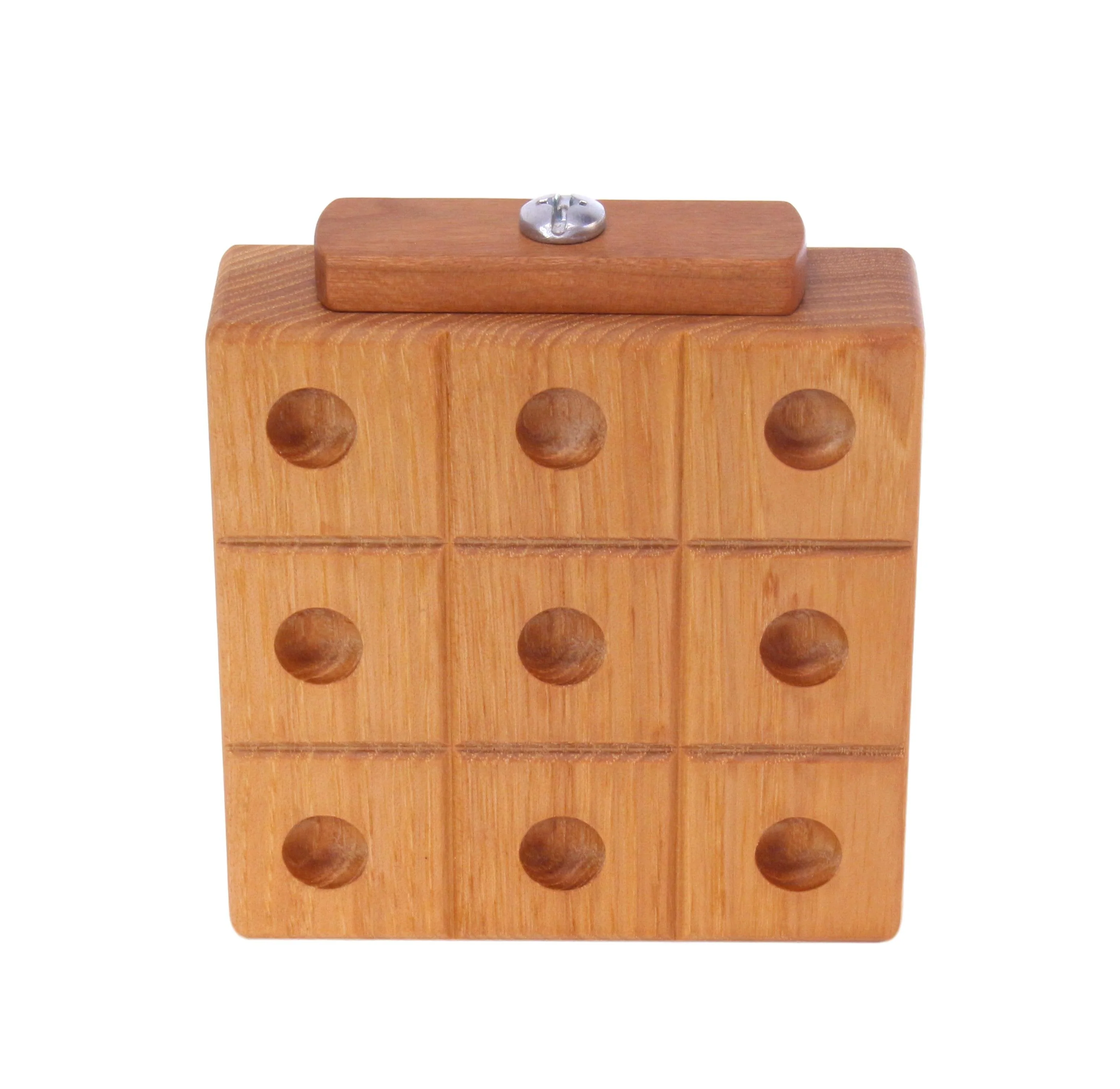 Wooden Marble Tic Tac Toe Game with Built-in Storage for Marbles - Image 14