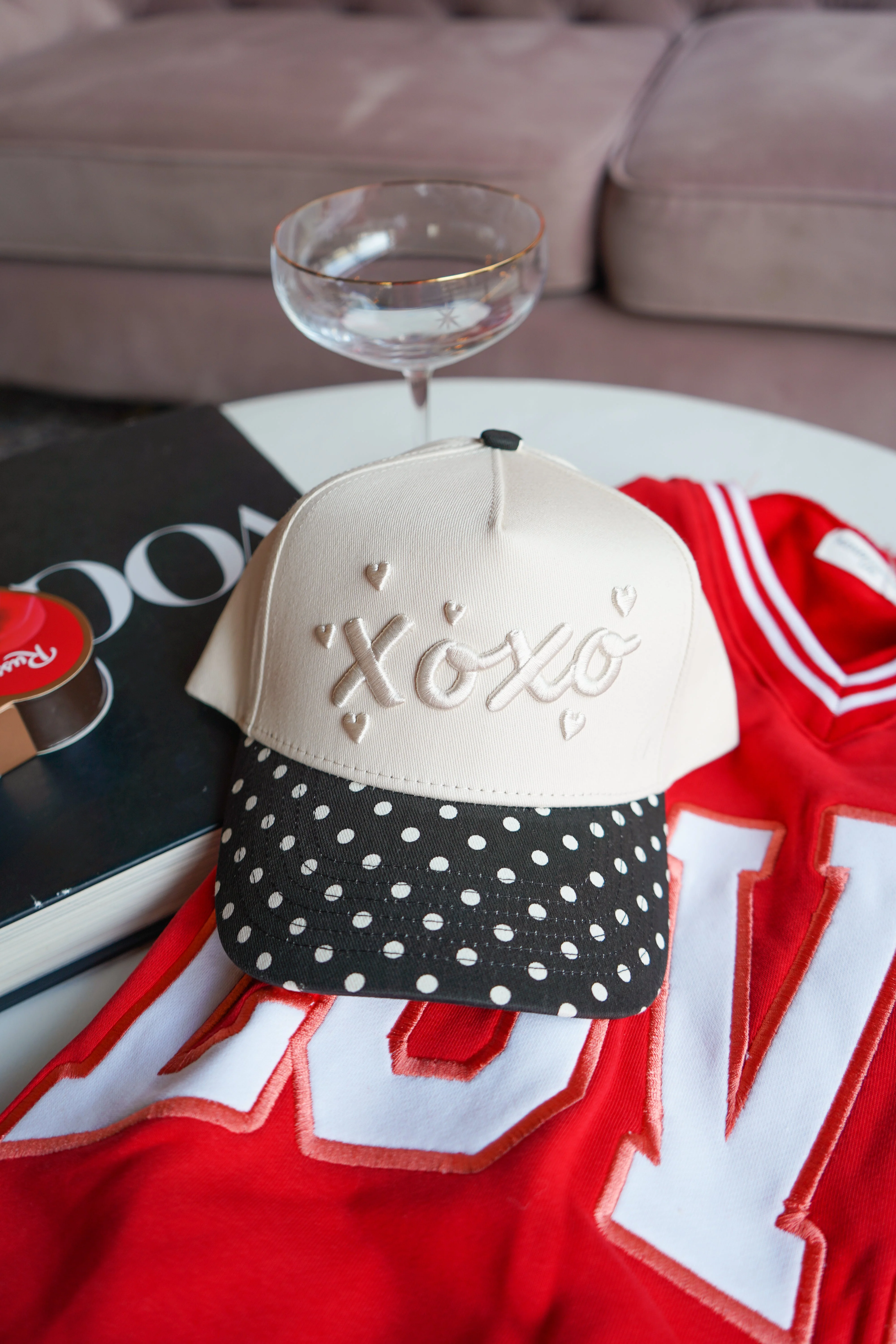 Xoxo - Black Polka Dot Vintage Trucker Hat - Image 9