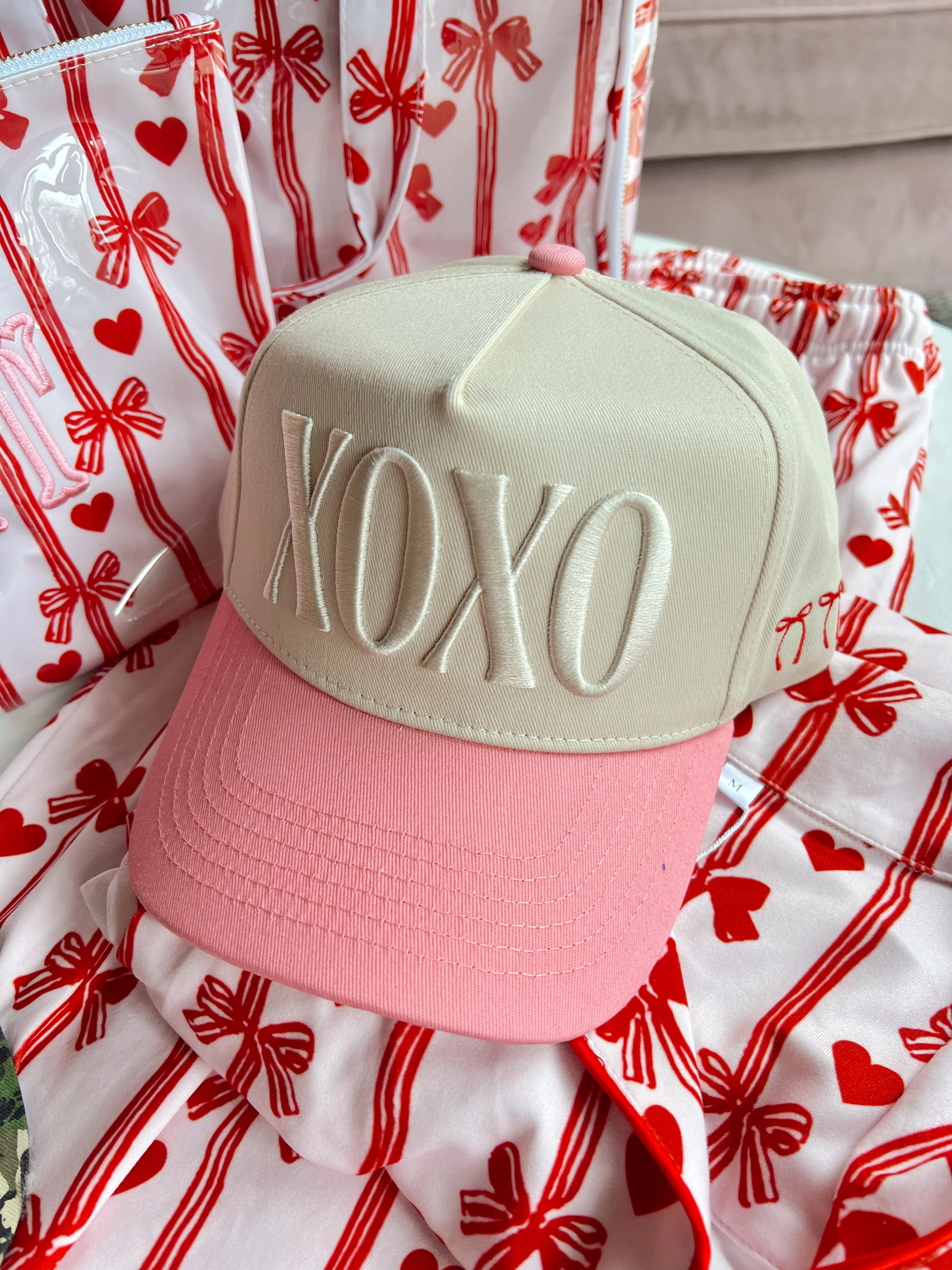 XOXO - Pink Vintage Hat - Image 2