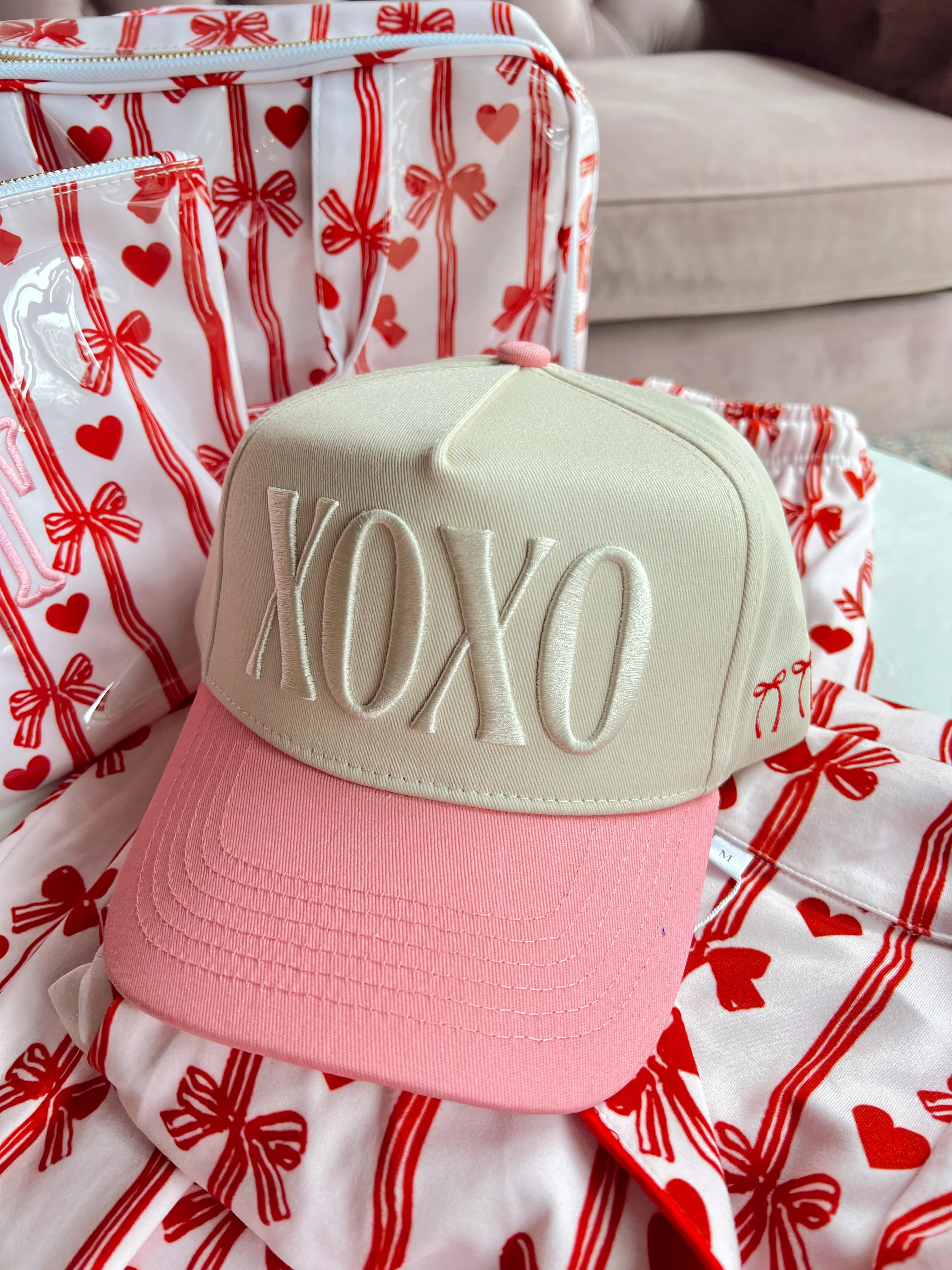 XOXO - Pink Vintage Hat - Image 4