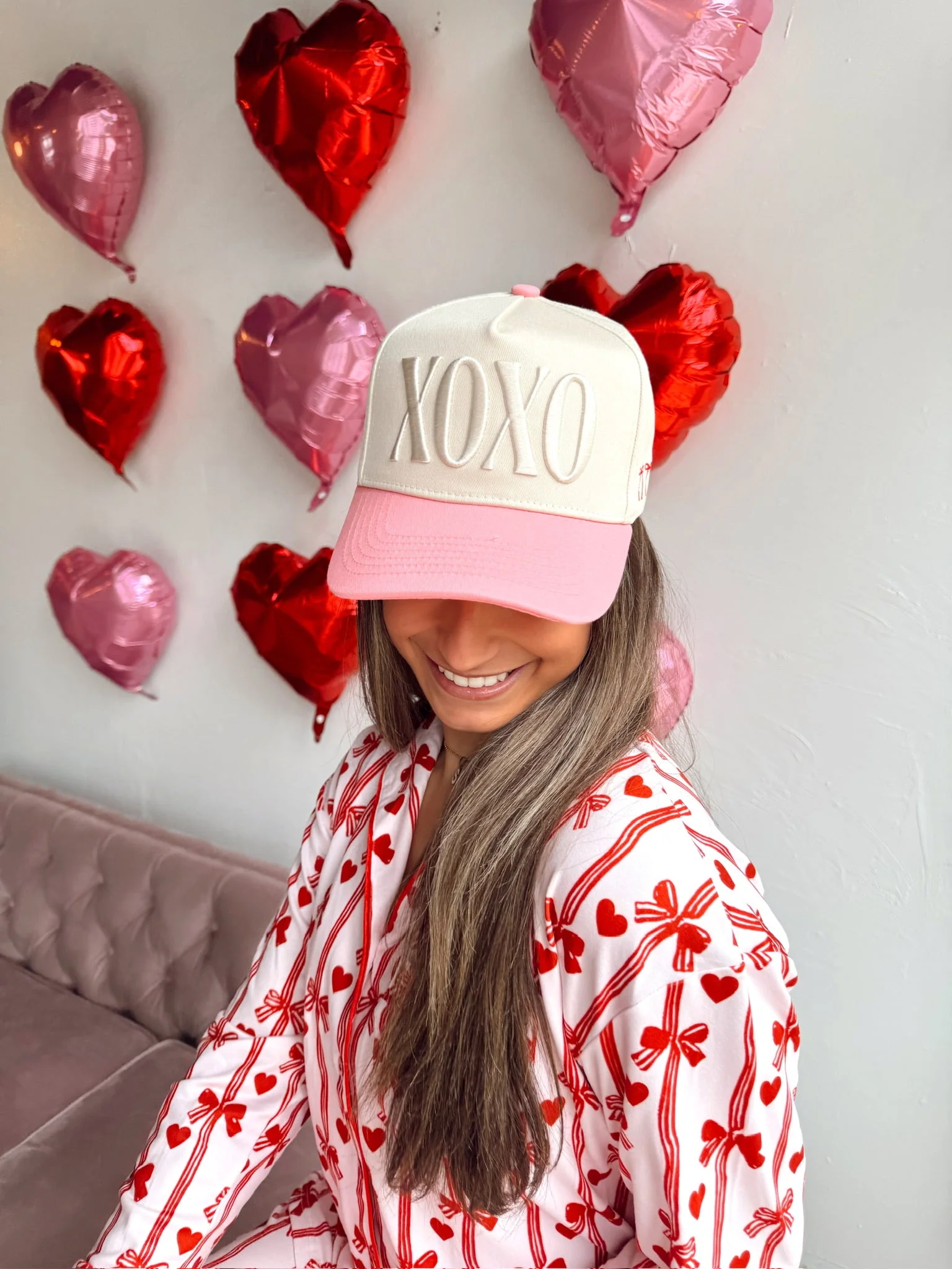 XOXO - Pink Vintage Hat - Image 9
