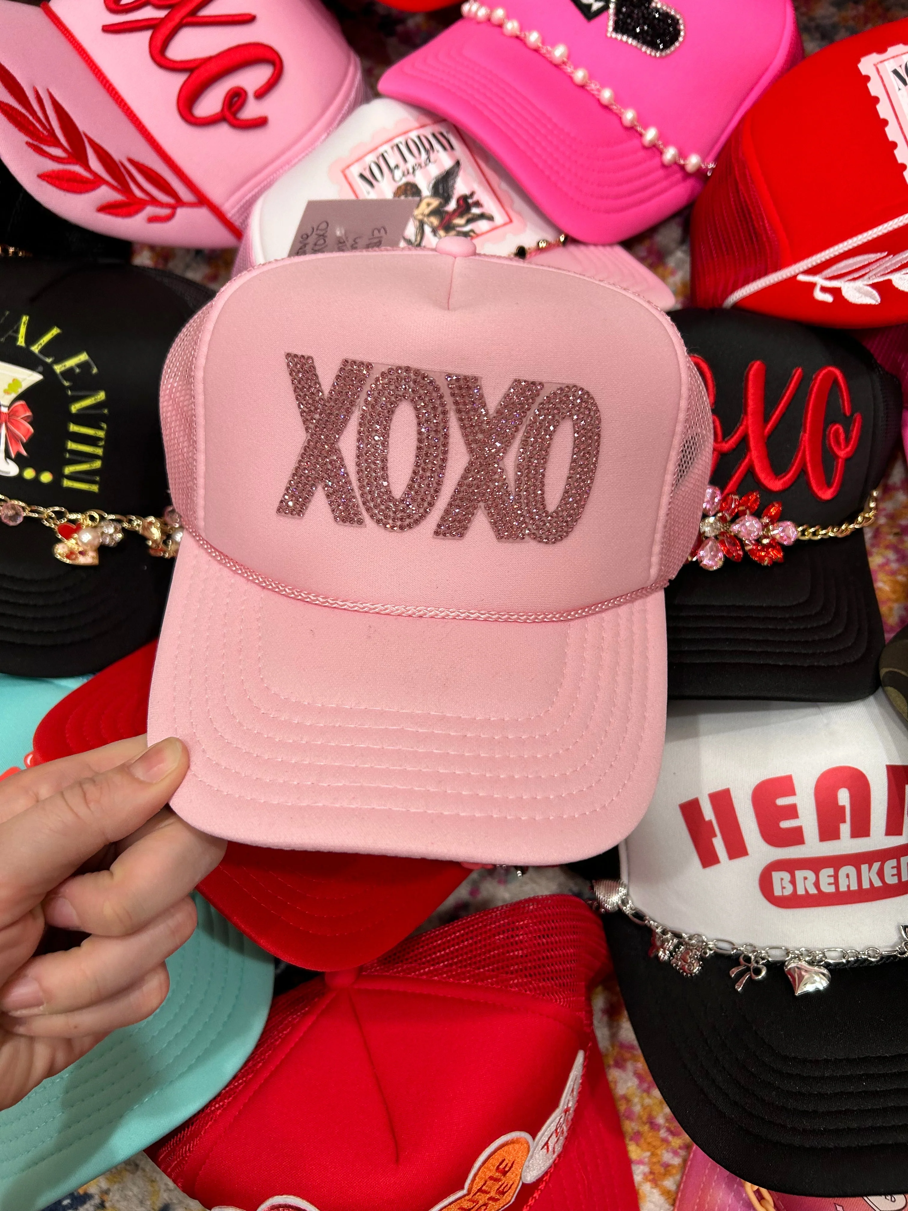 XOXO Rhinestone Trucker - Image 3