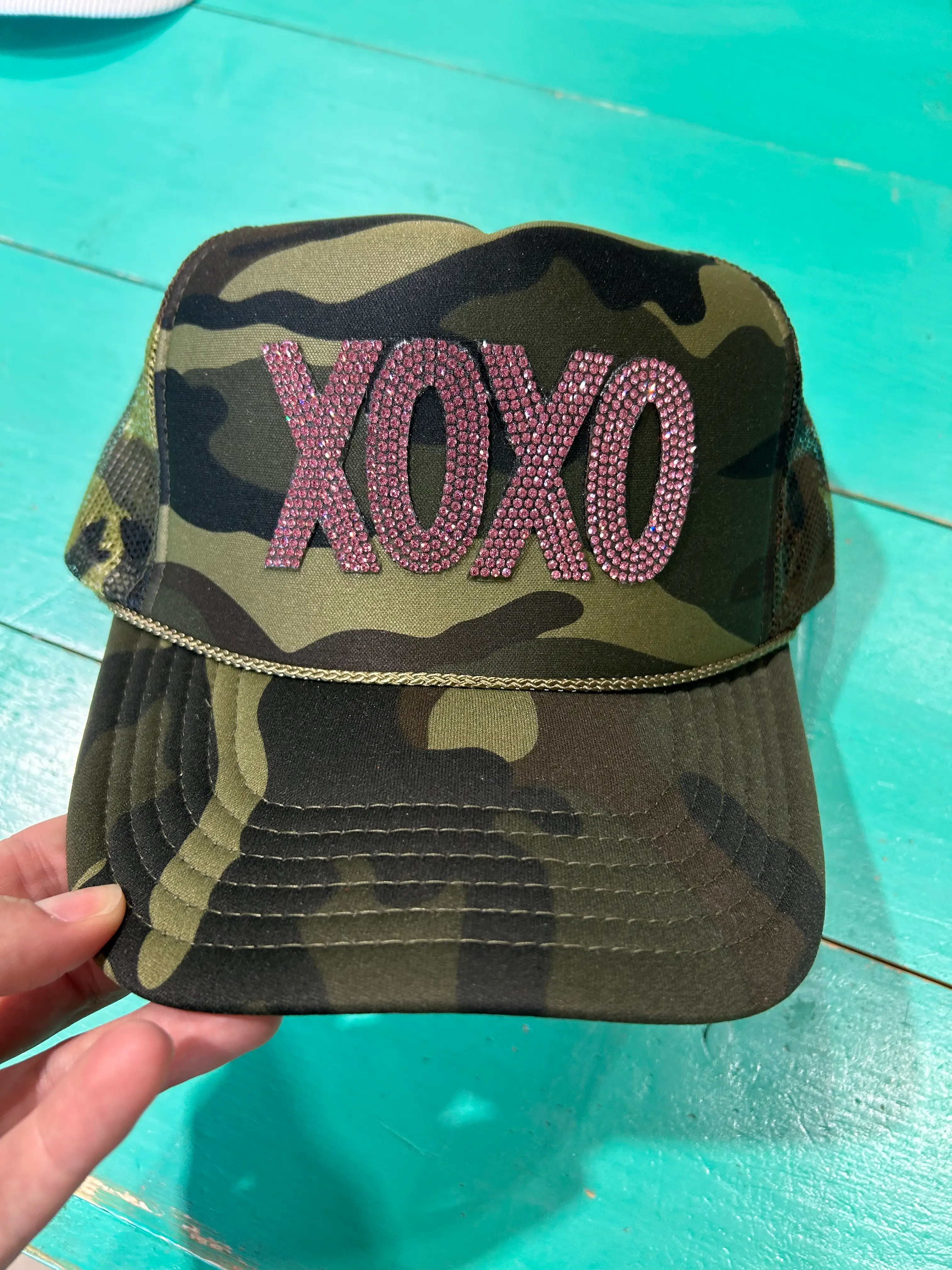 XOXO Rhinestone Trucker - Image 4