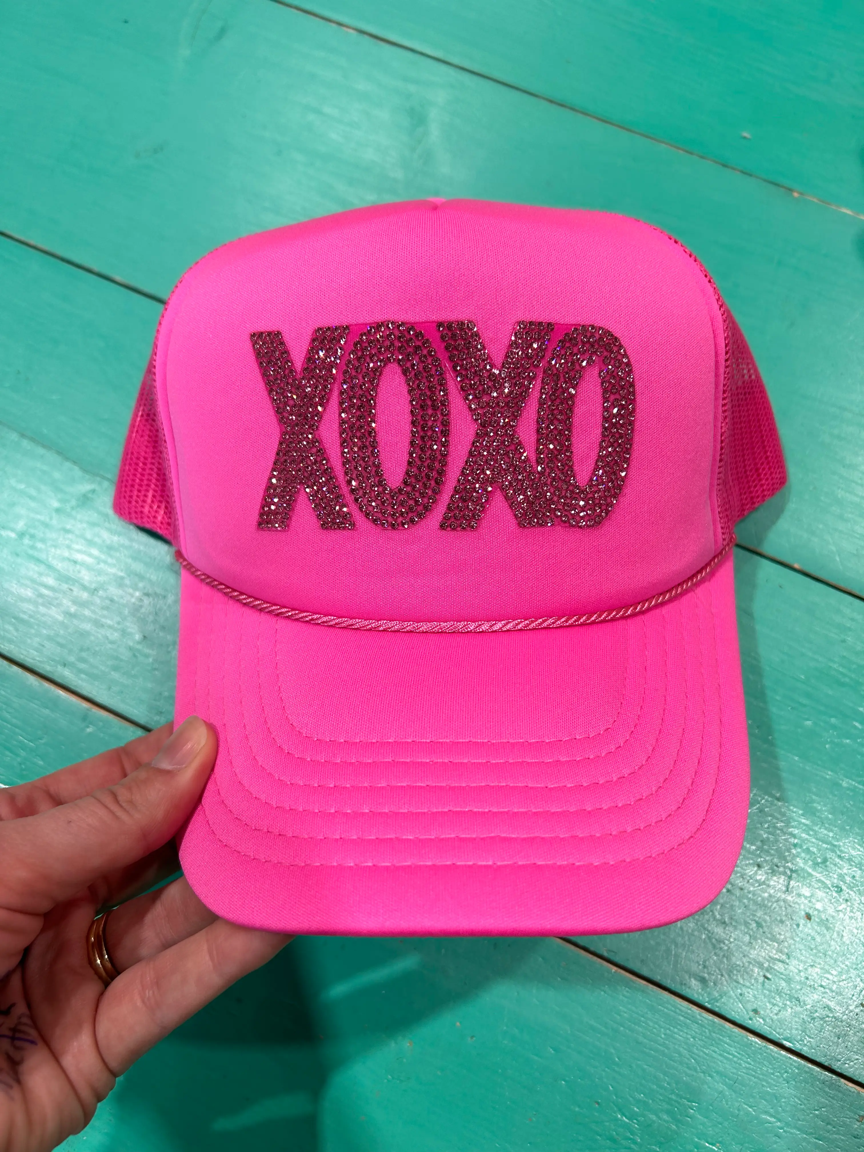 XOXO Rhinestone Trucker - Image 5