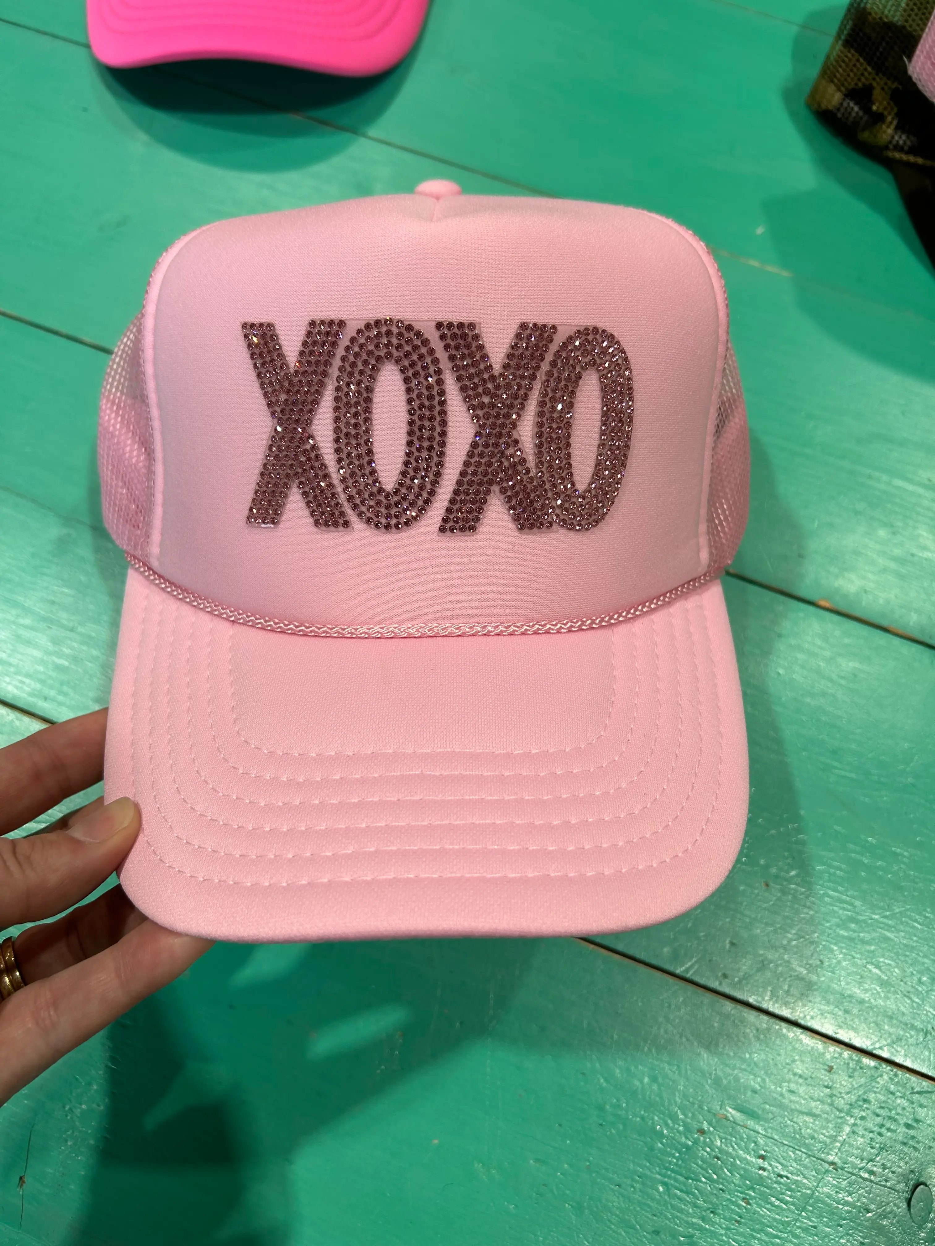 XOXO Rhinestone Trucker - Image 6