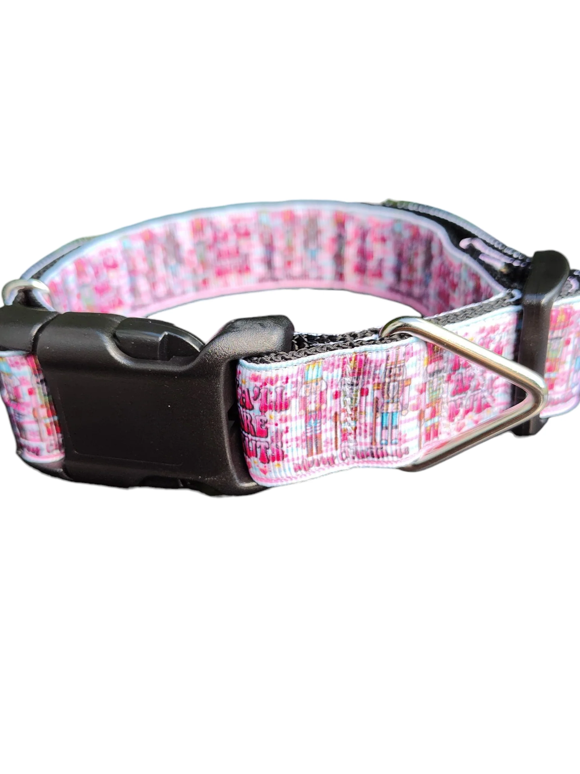 Ya'll Are Nuts! Nutcracker Nylon Dog Collar - Image 2